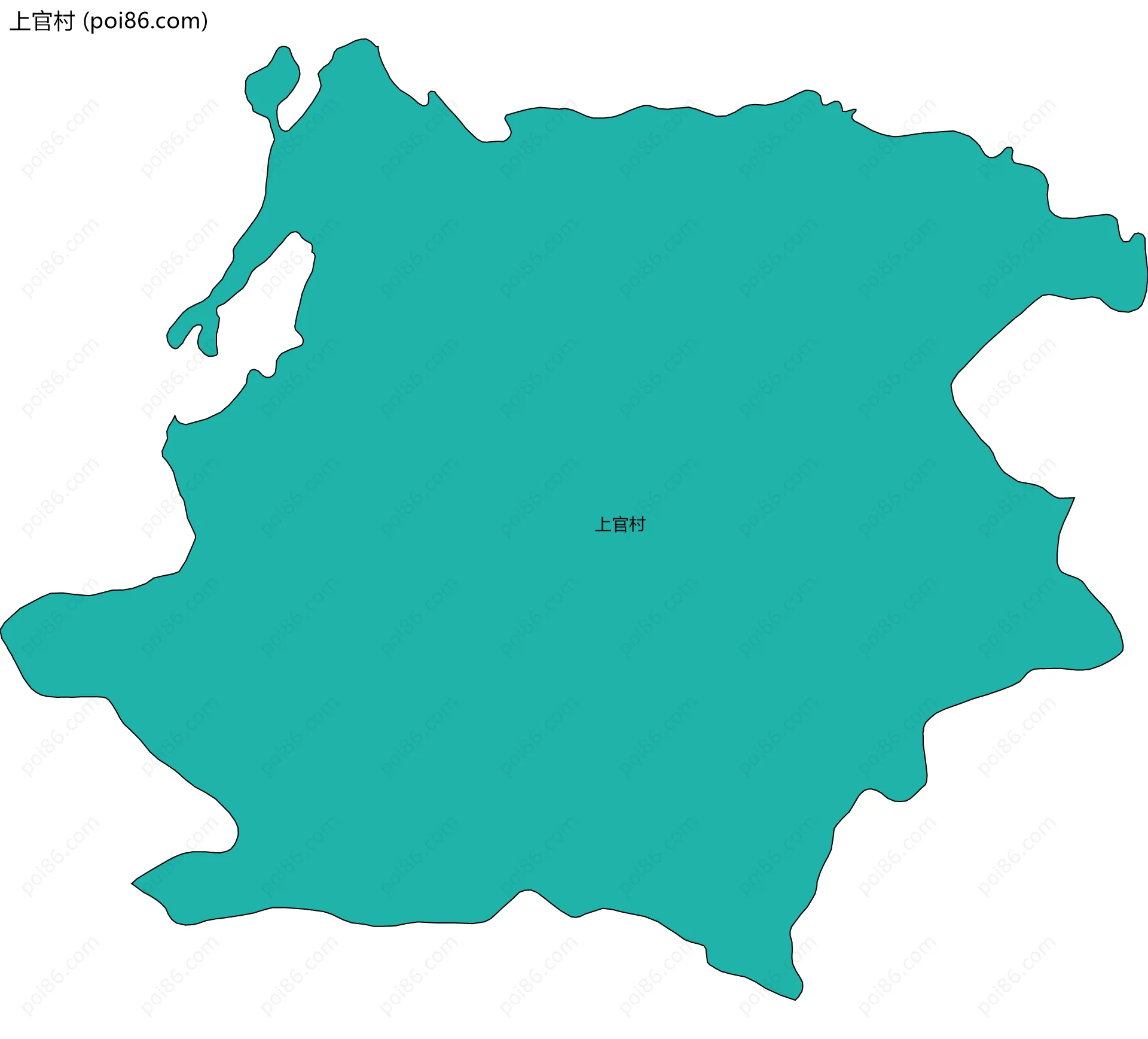 上官村边界地图