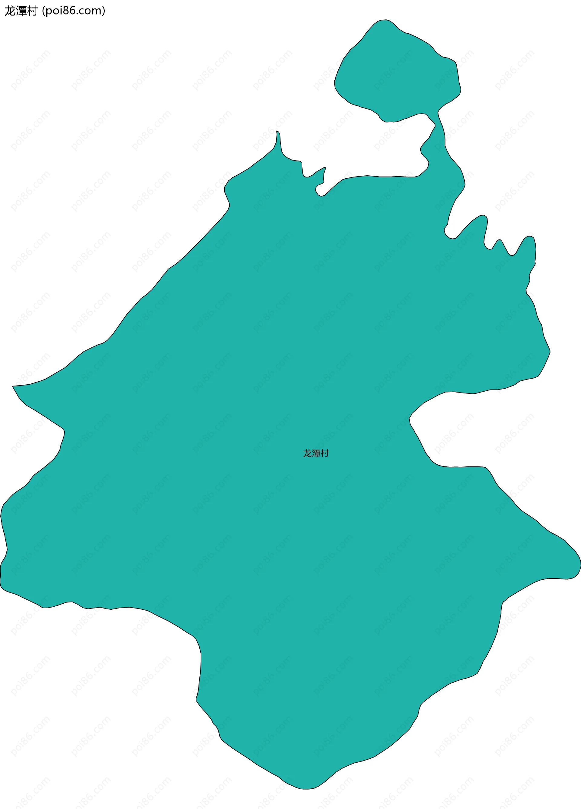 龙潭村边界地图