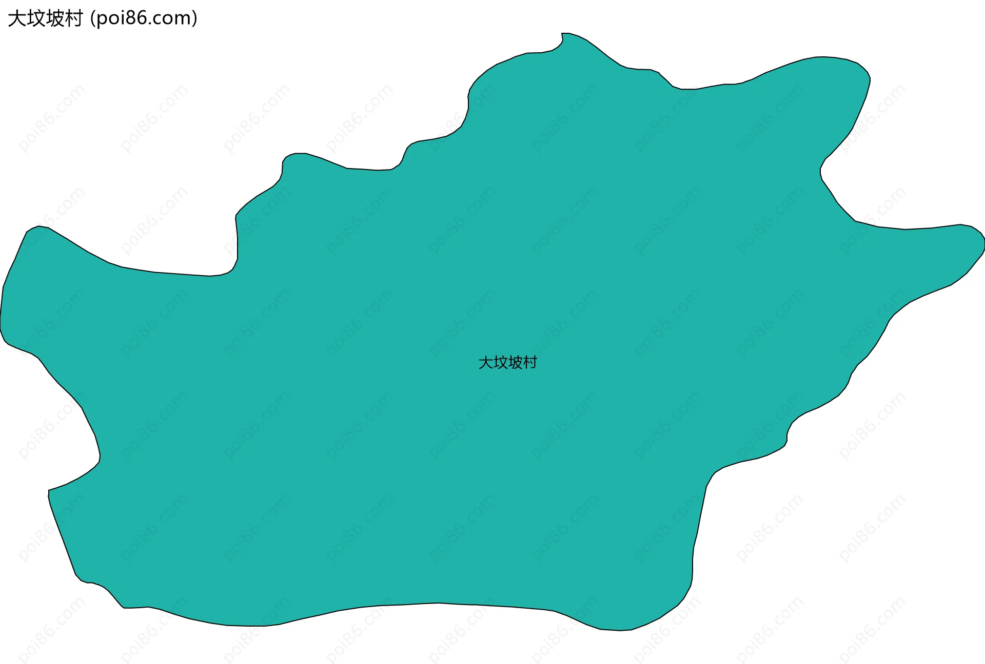 大坟坡村边界地图