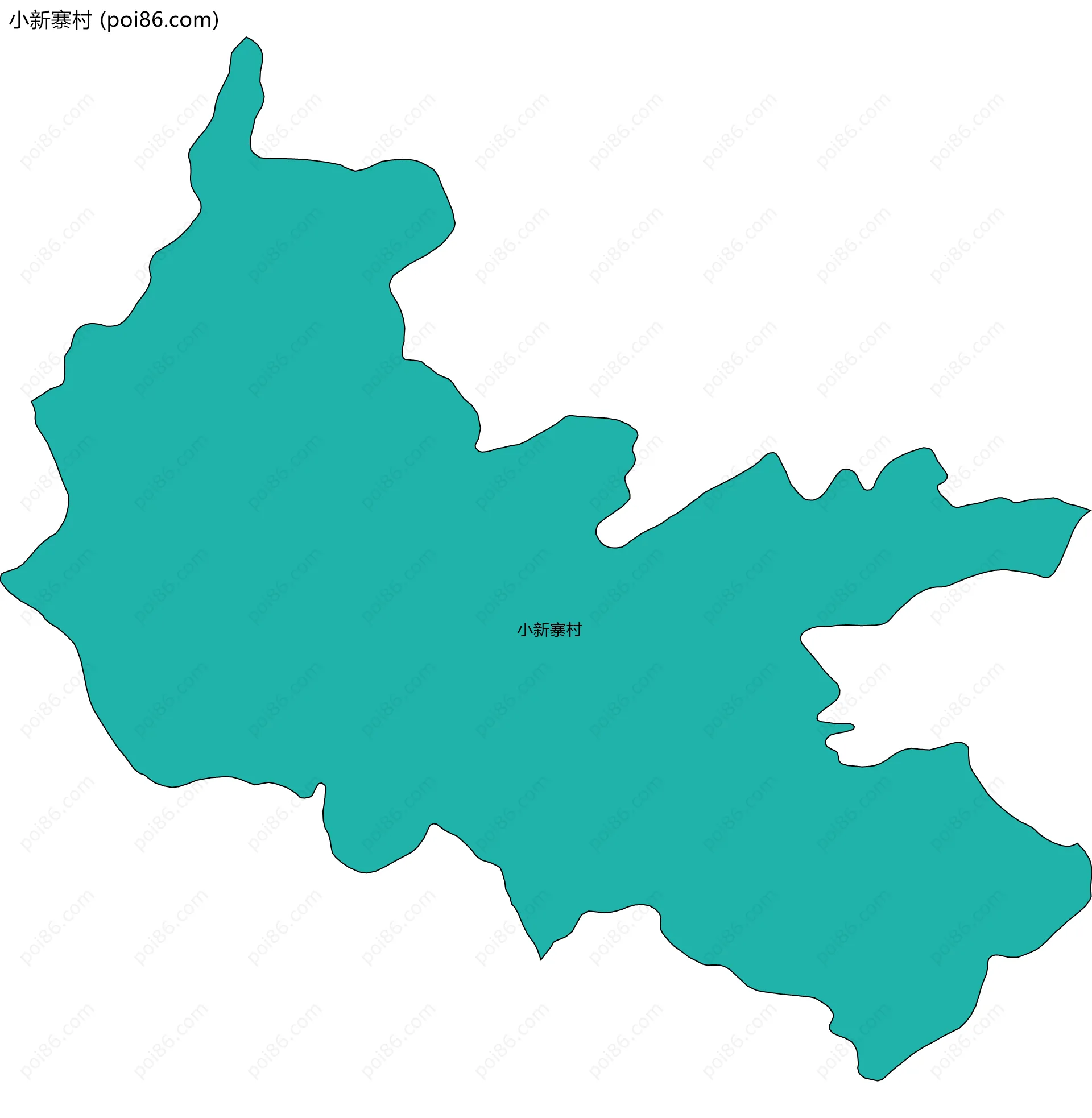 小新寨村边界地图