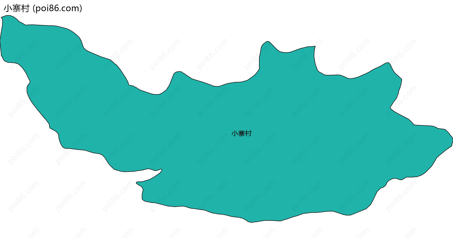 小寨村边界地图