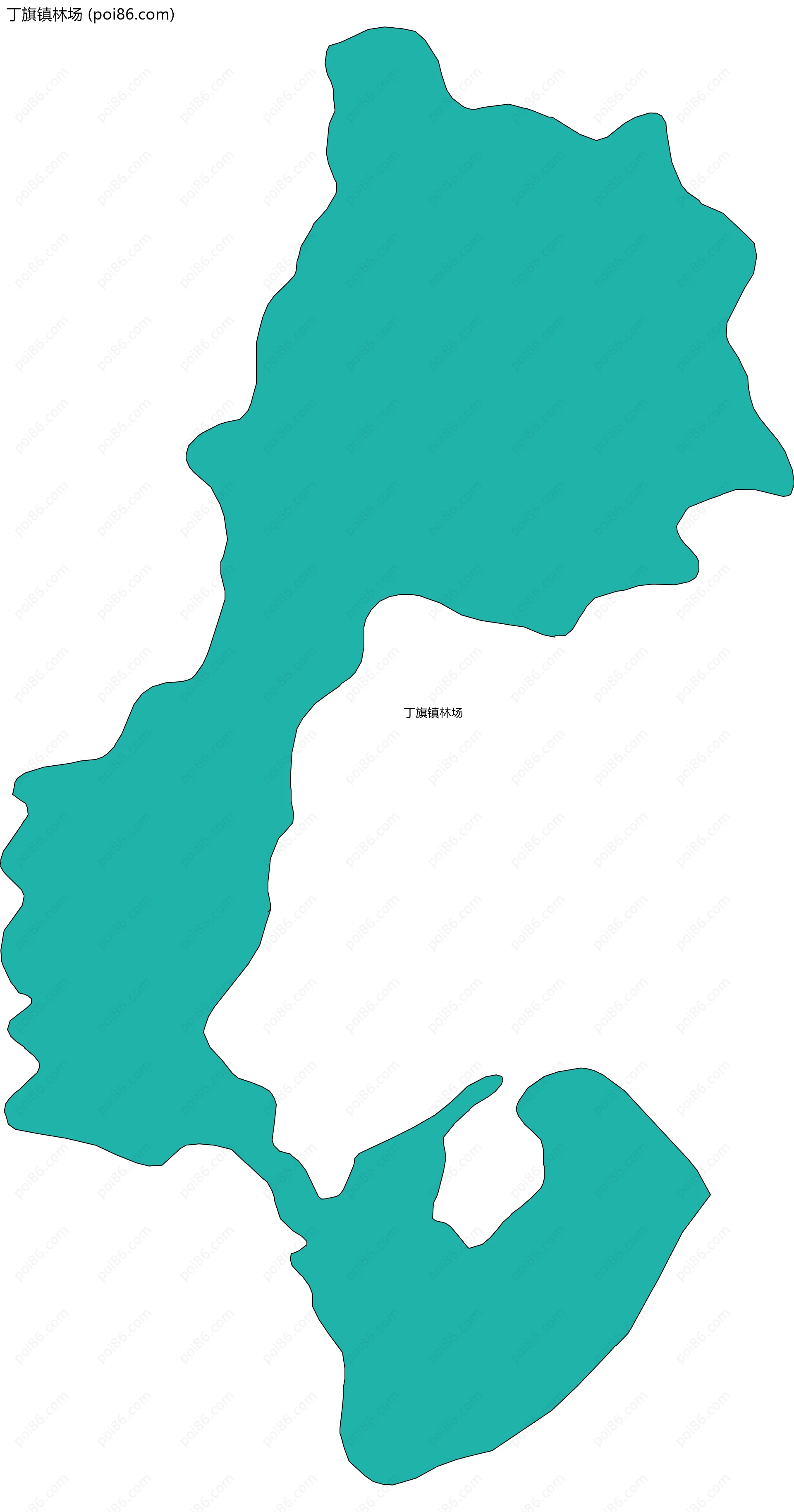 丁旗镇林场边界地图