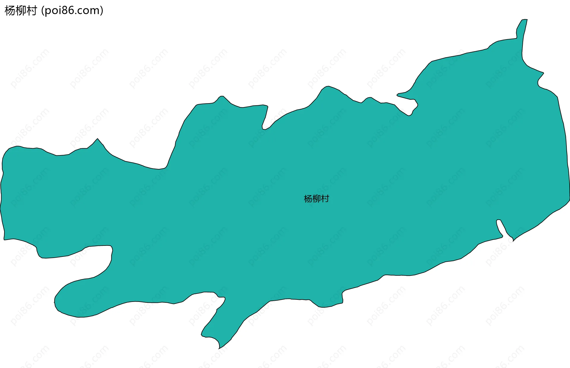 杨柳村边界地图