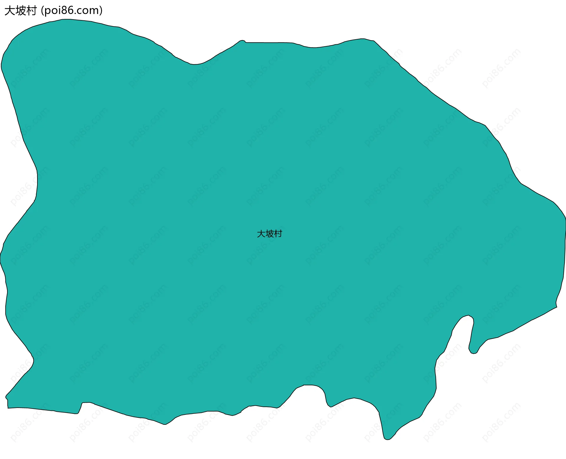 大坡村边界地图
