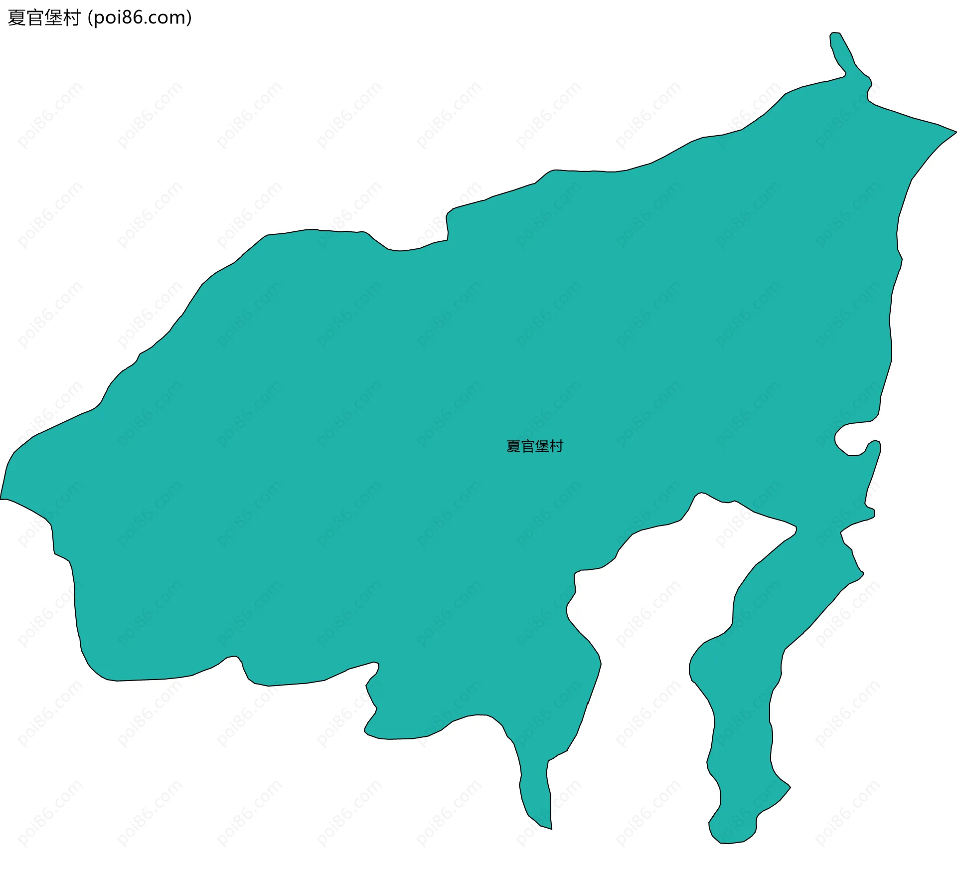 夏官堡村边界地图