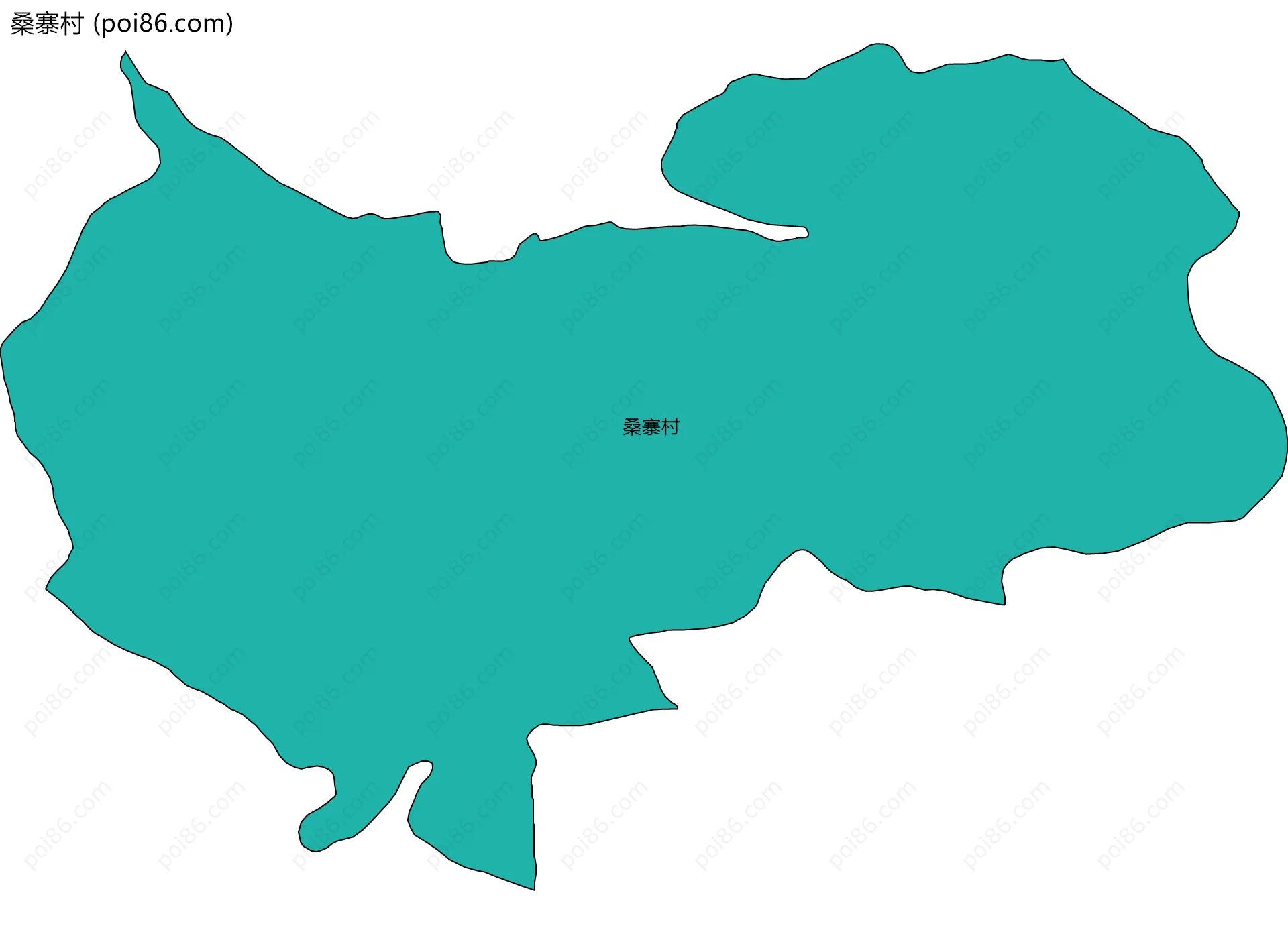 桑寨村边界地图