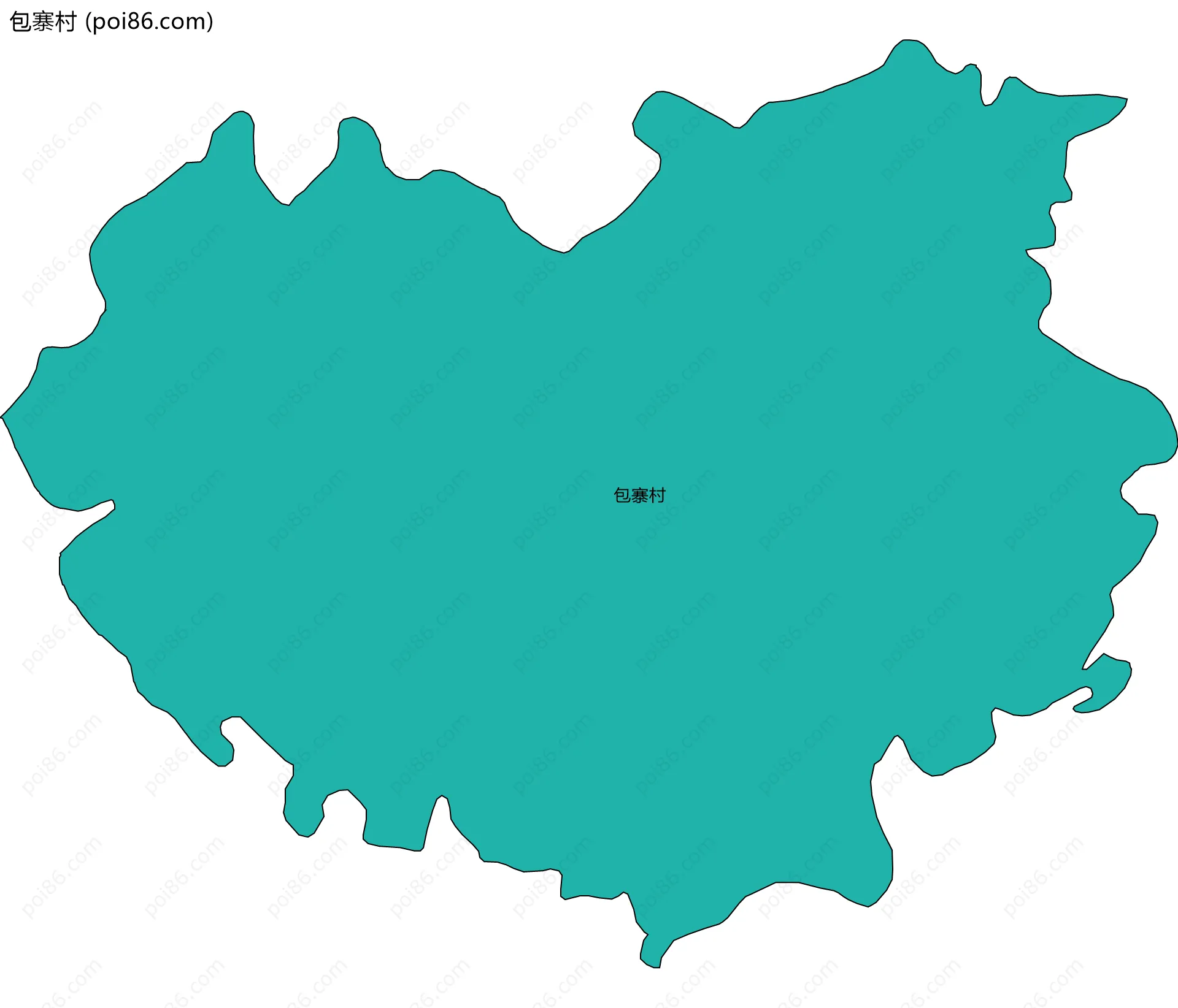 包寨村边界地图