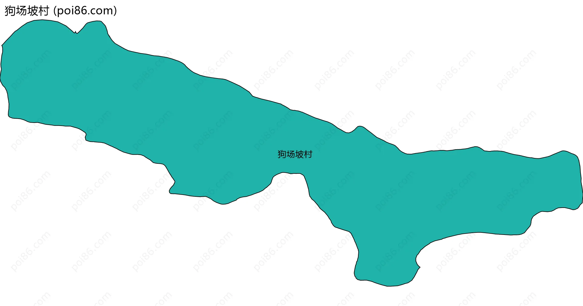 狗场坡村边界地图