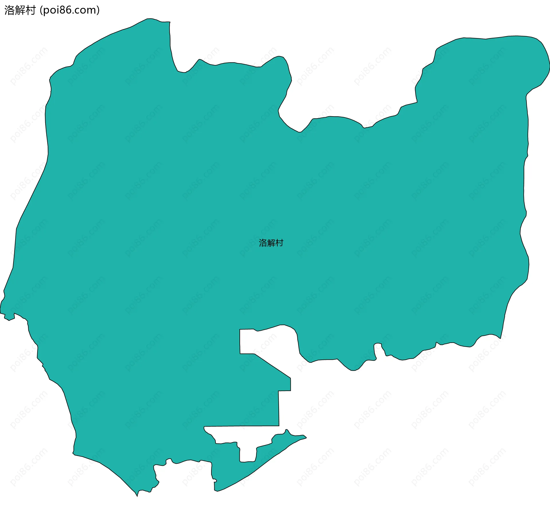 洛解村边界地图
