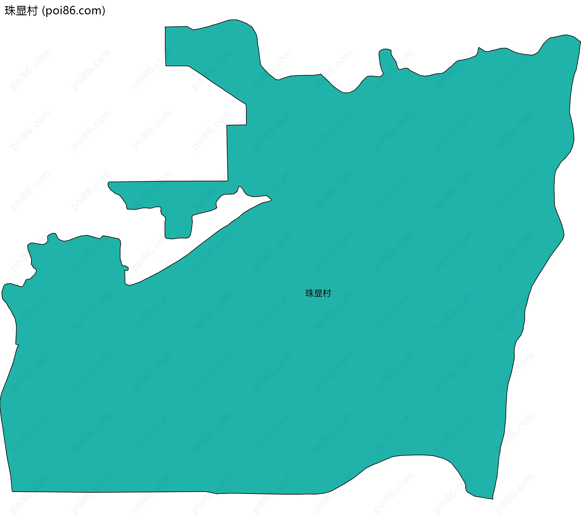 珠显村边界地图