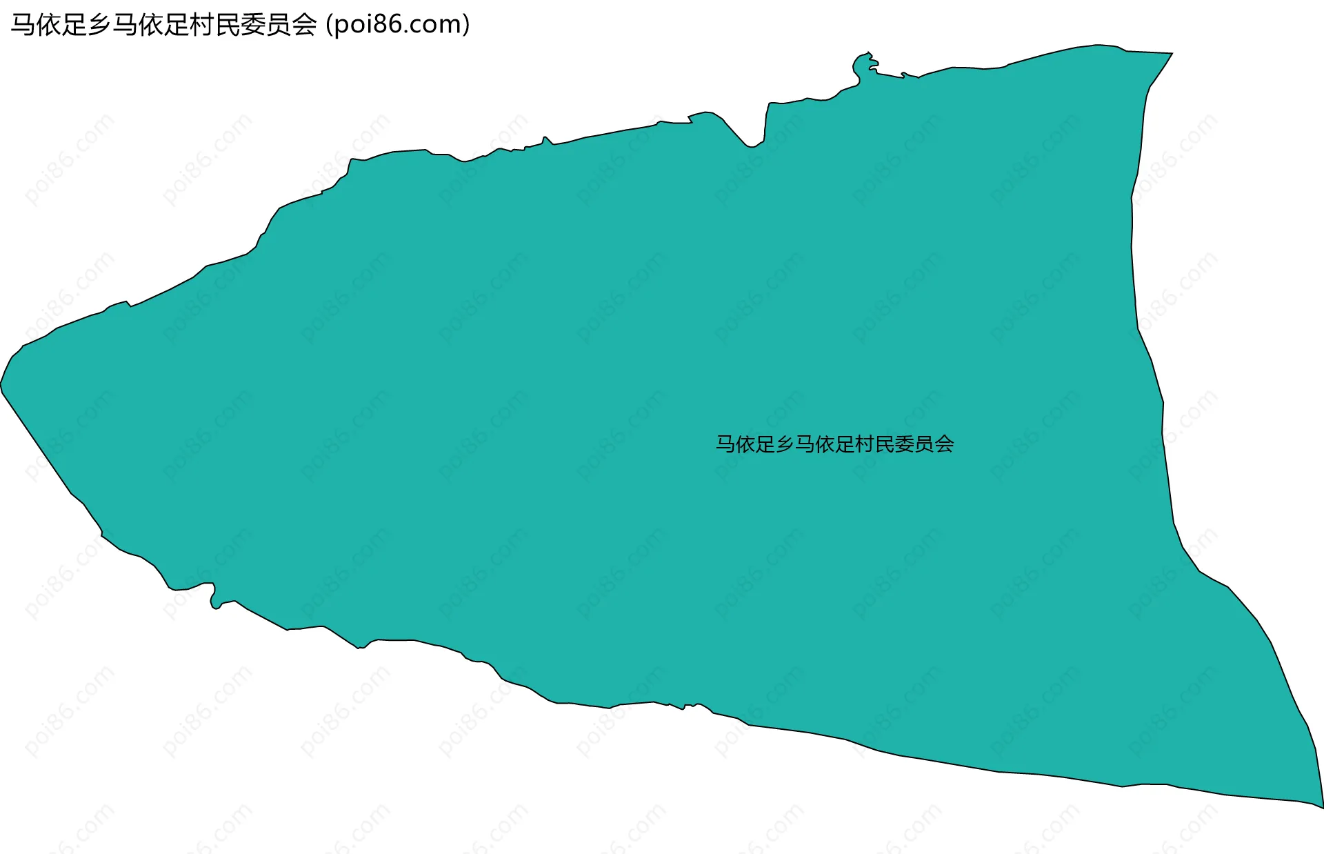 马依足乡马依足村民委员会边界地图