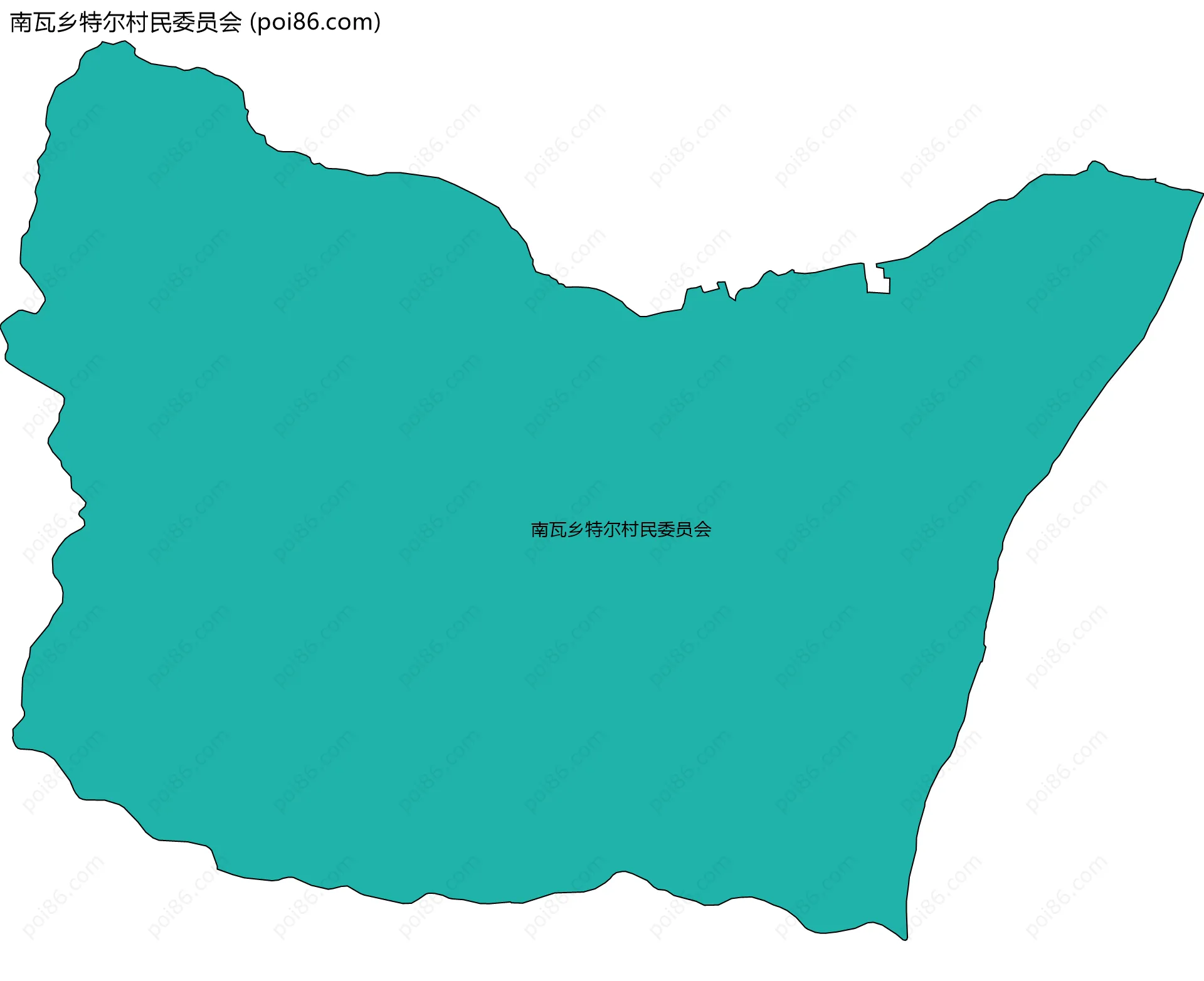 南瓦乡特尔村民委员会边界地图