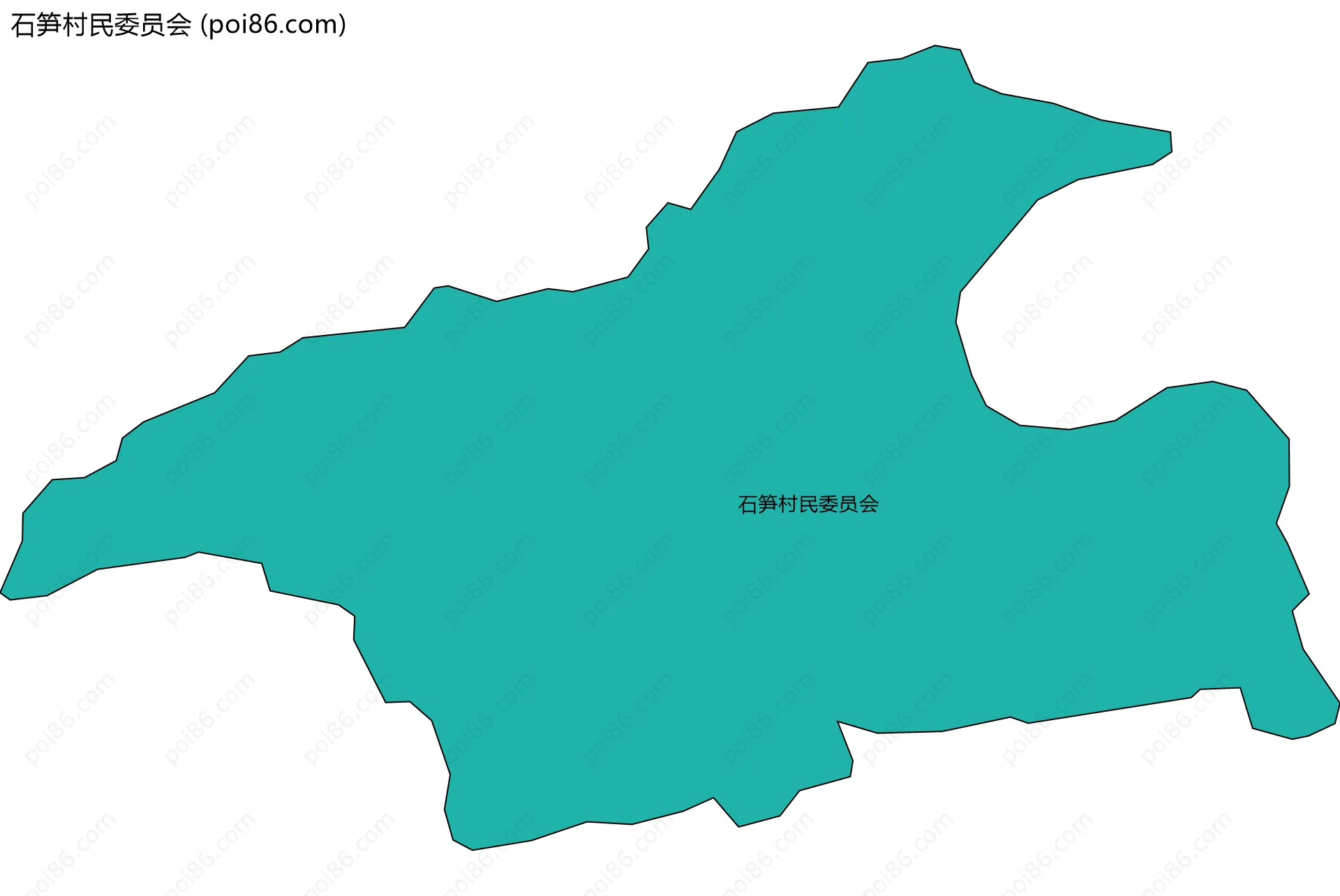 石笋村民委员会边界地图