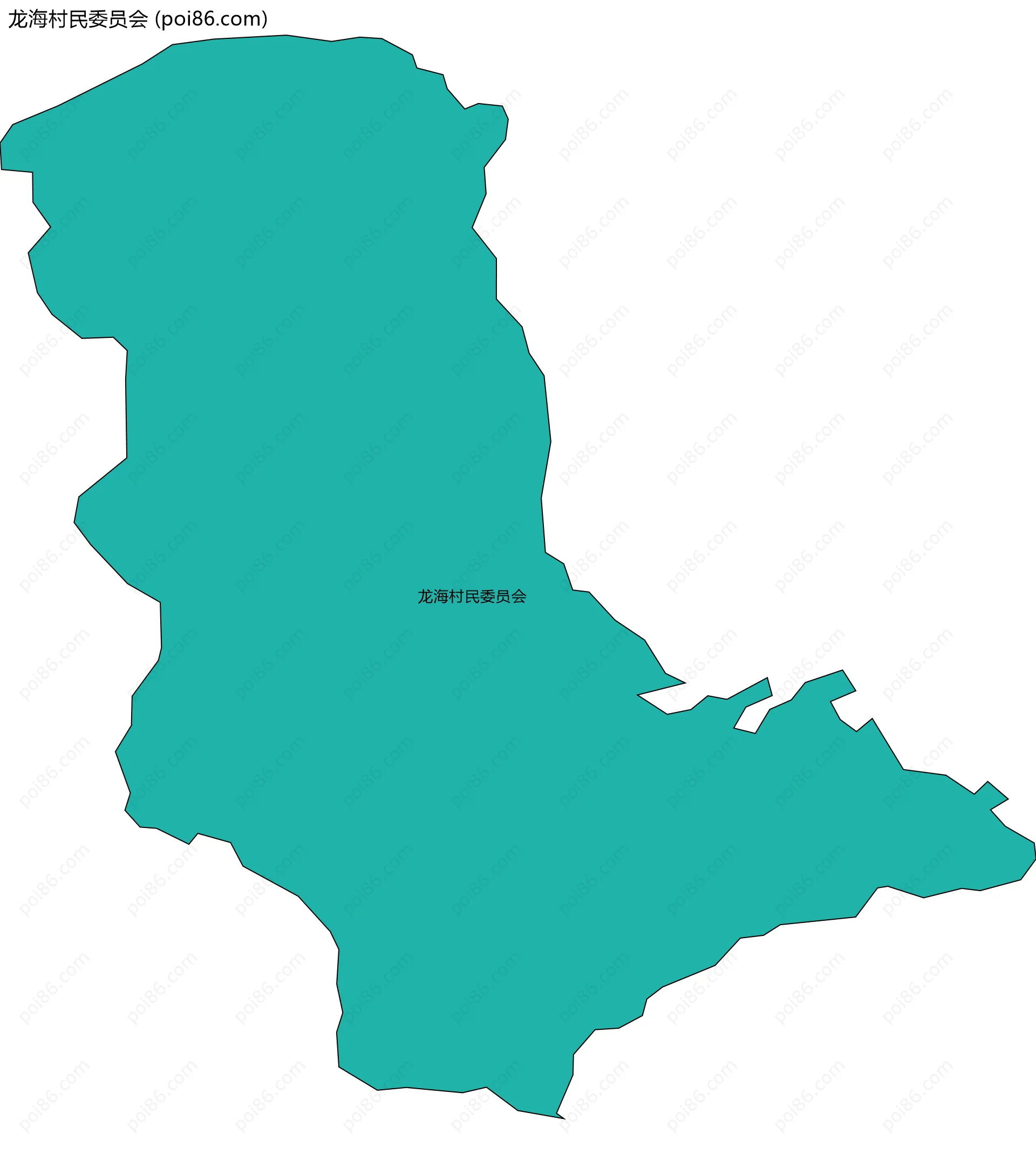 龙海村民委员会边界地图