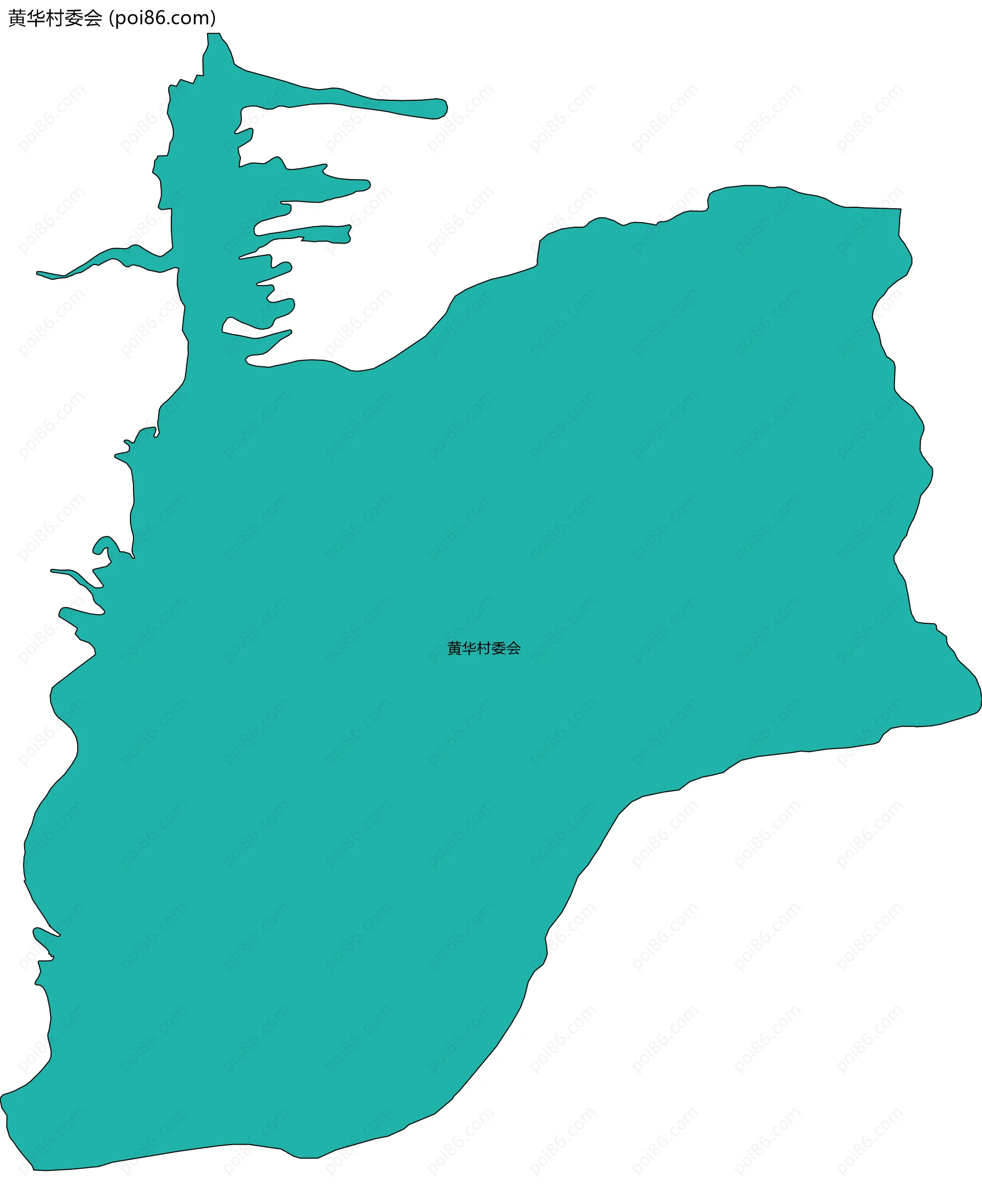 黄华村委会边界地图