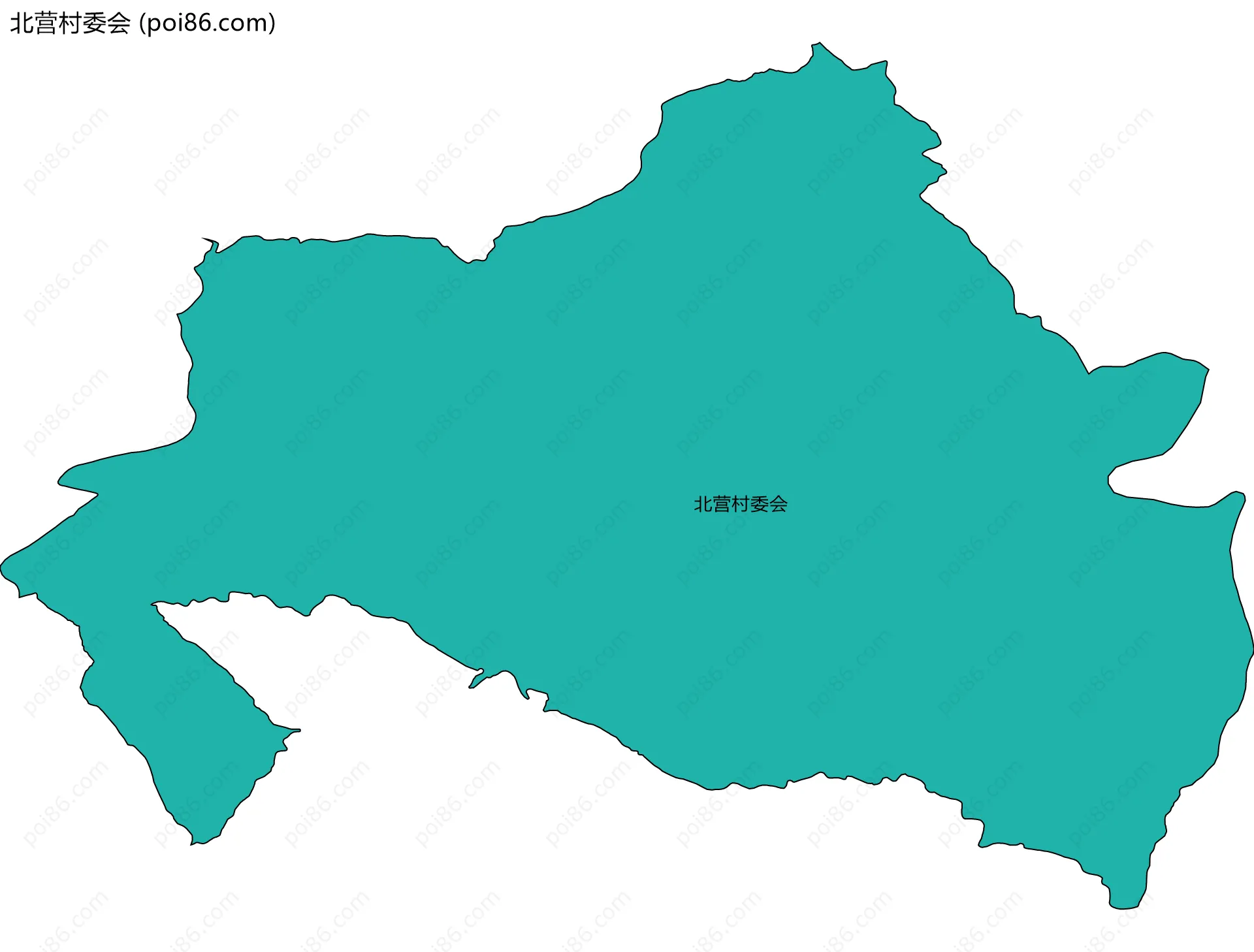 北营村委会边界地图