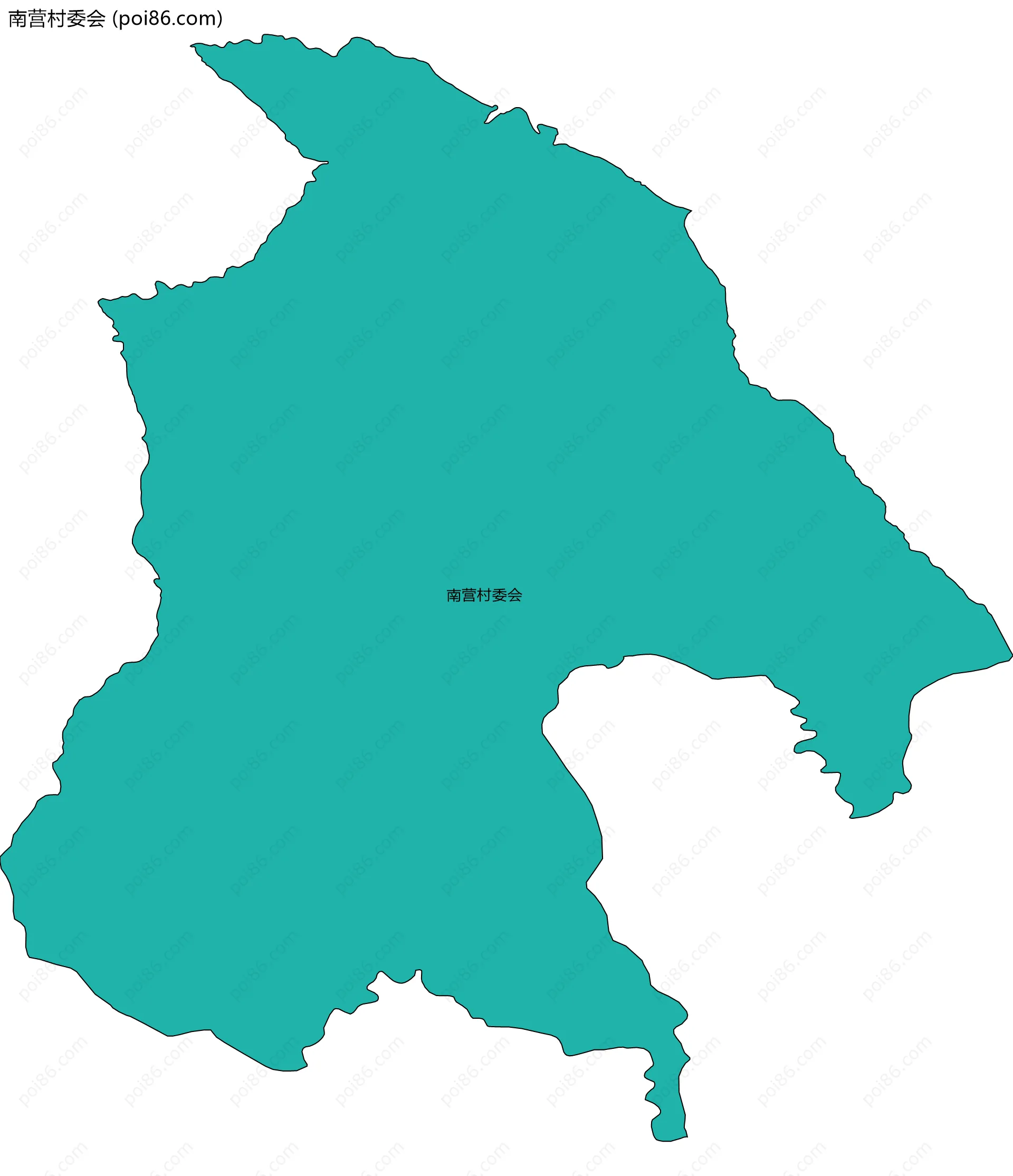 南营村委会边界地图