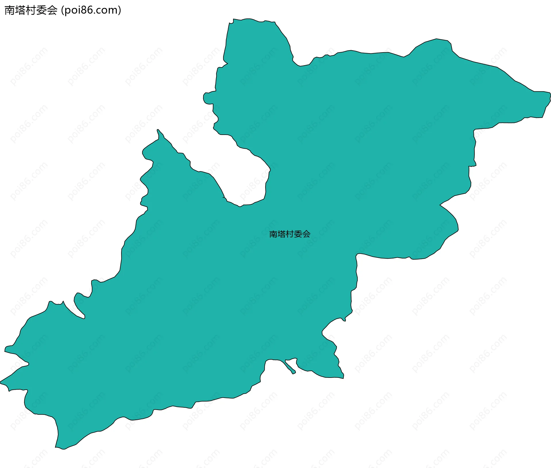 南塔村委会边界地图