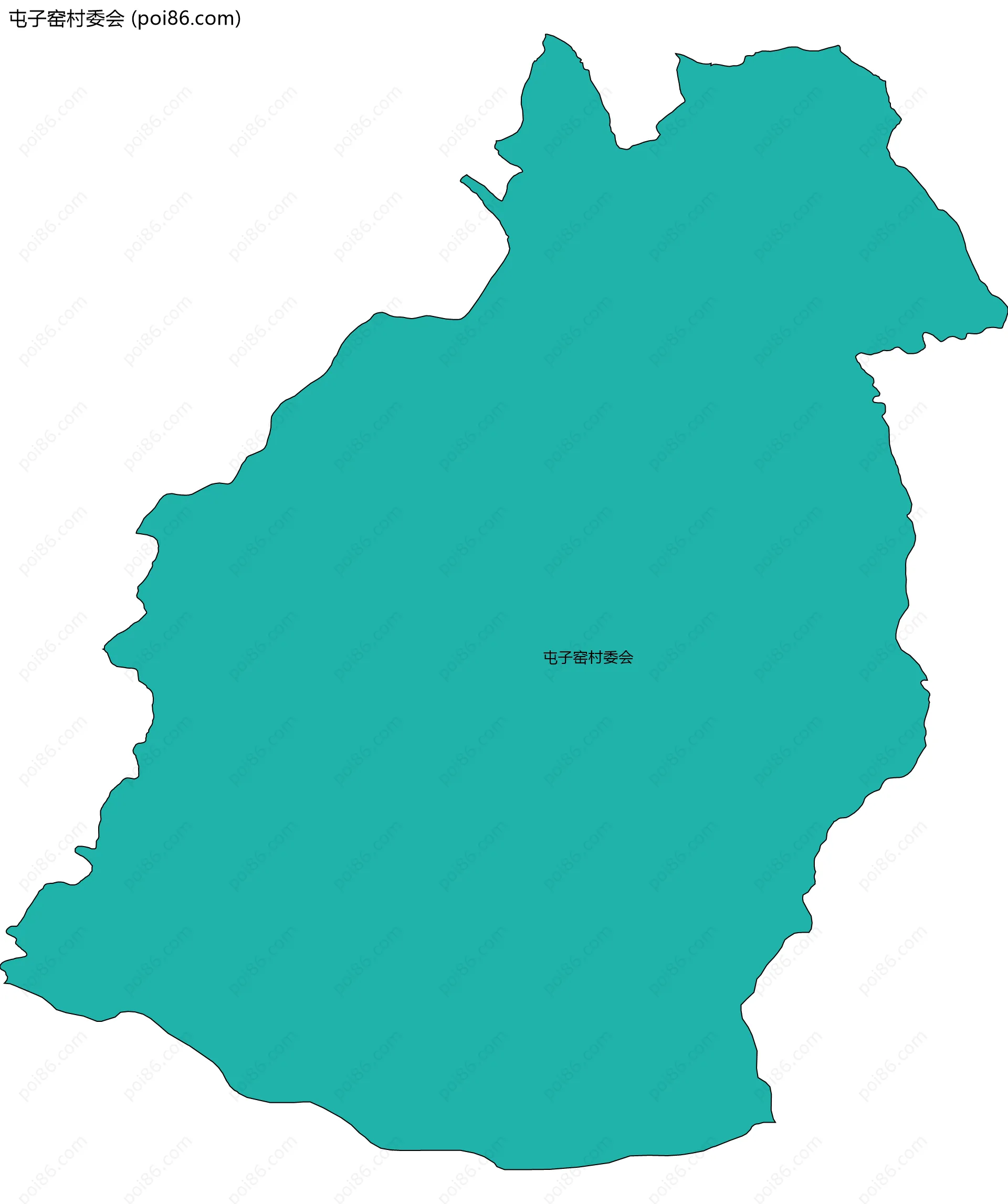 屯子窑村委会边界地图