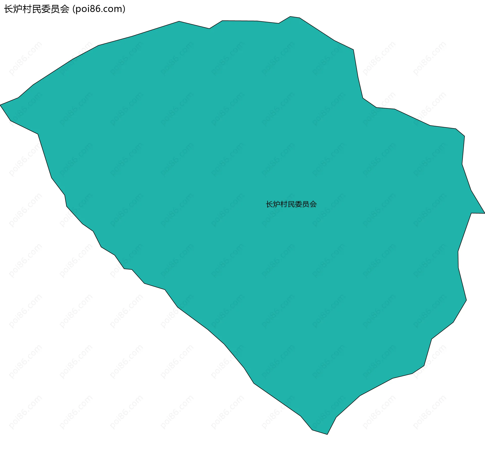 长炉村民委员会边界地图