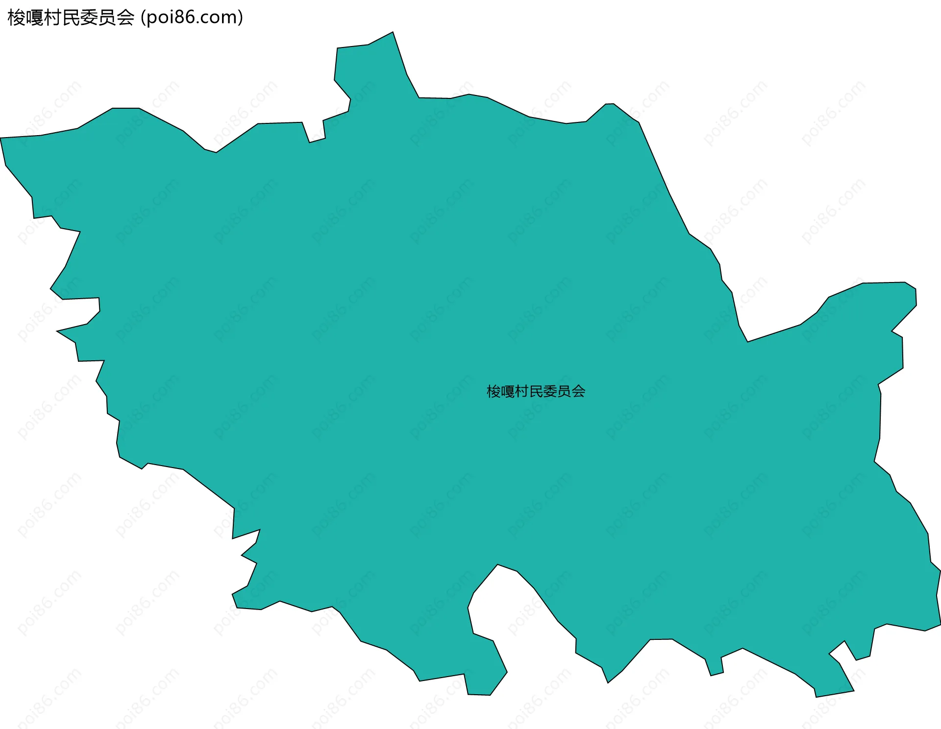 梭嘎村民委员会边界地图