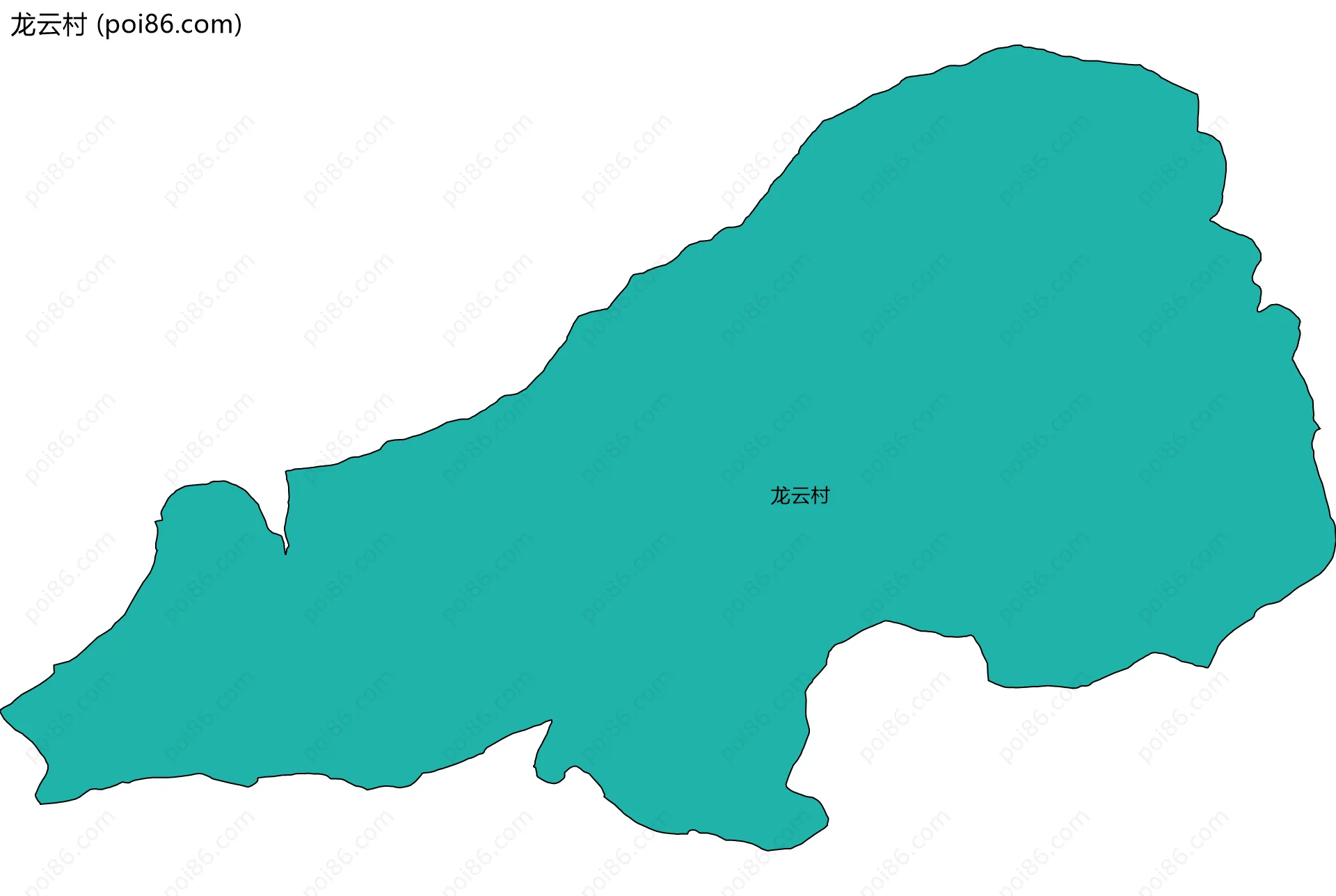 龙云村边界地图