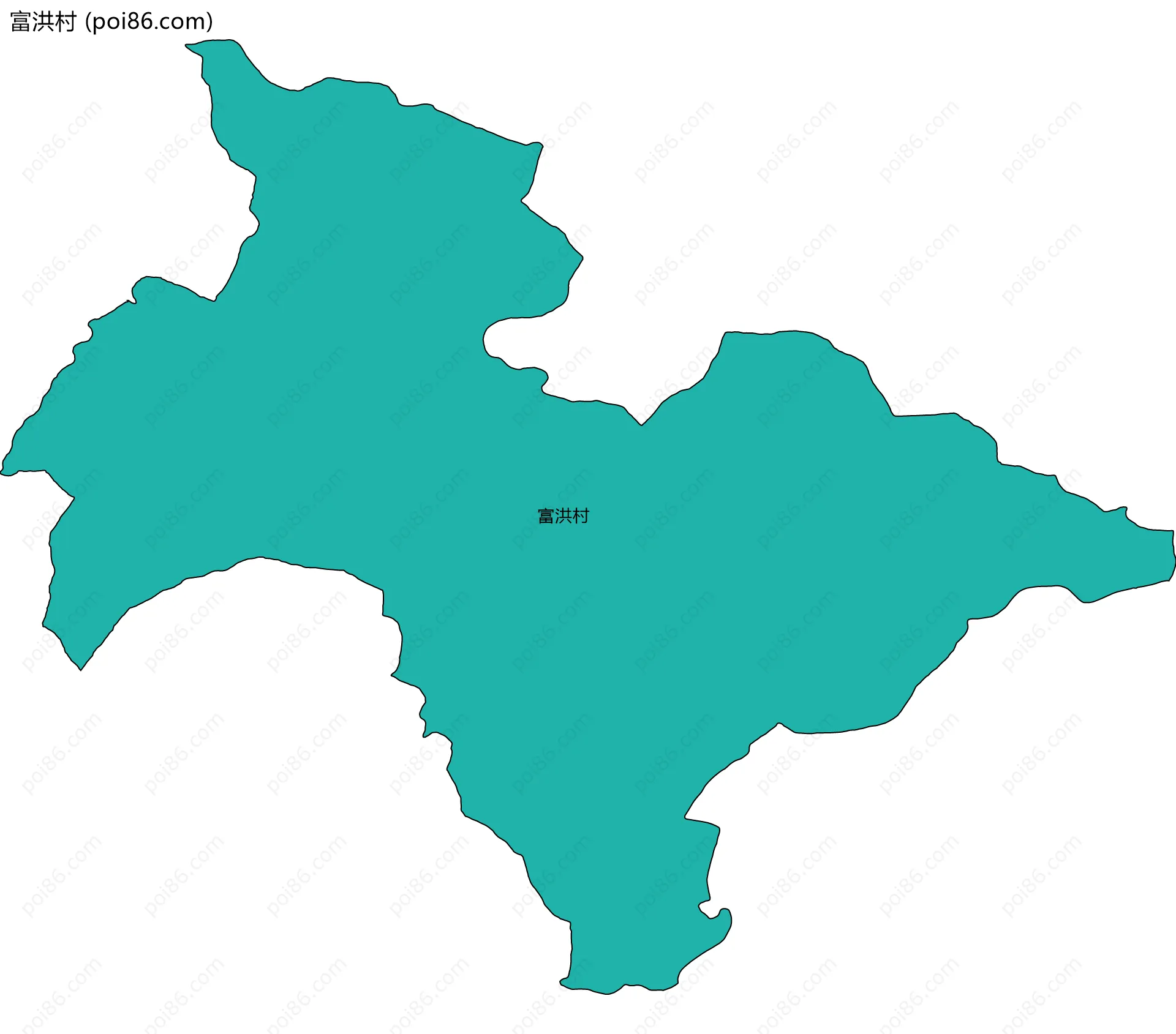 富洪村边界地图