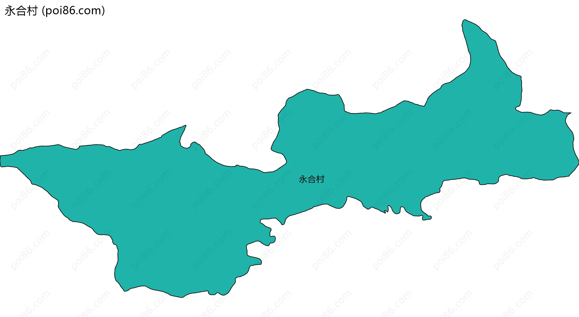 永合村边界地图