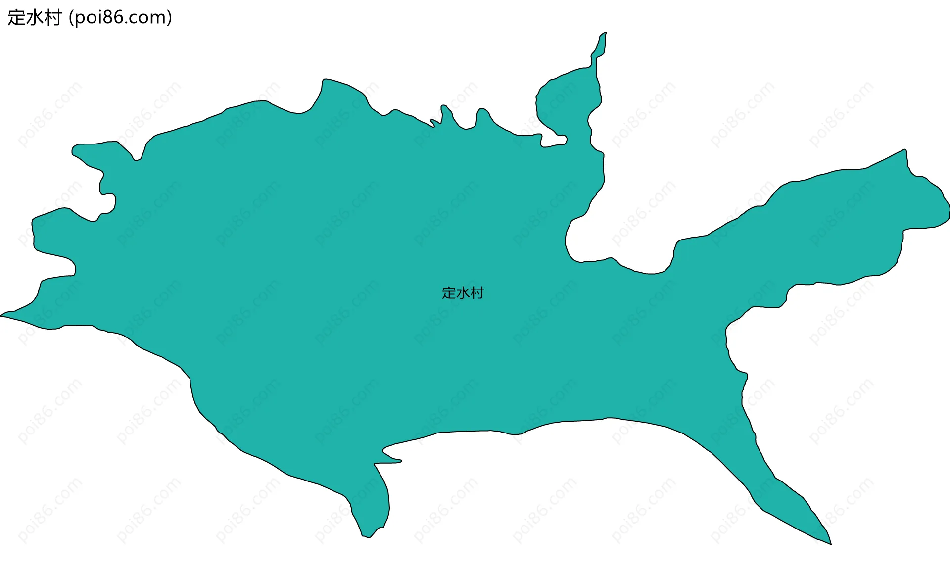 定水村边界地图