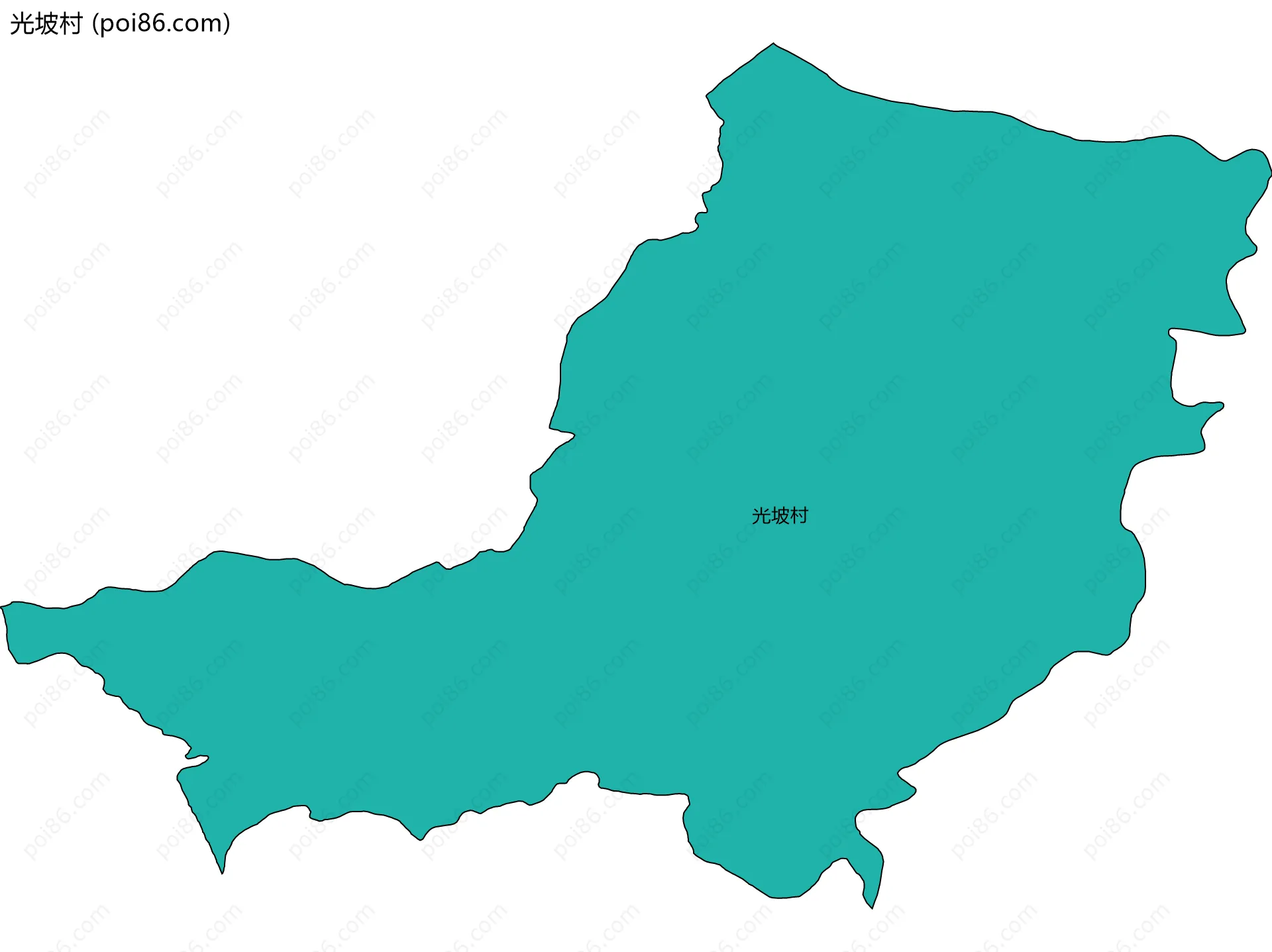 光坡村边界地图