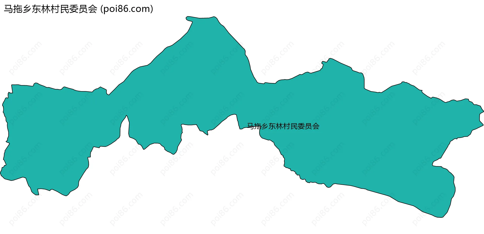 马拖乡东林村民委员会边界地图