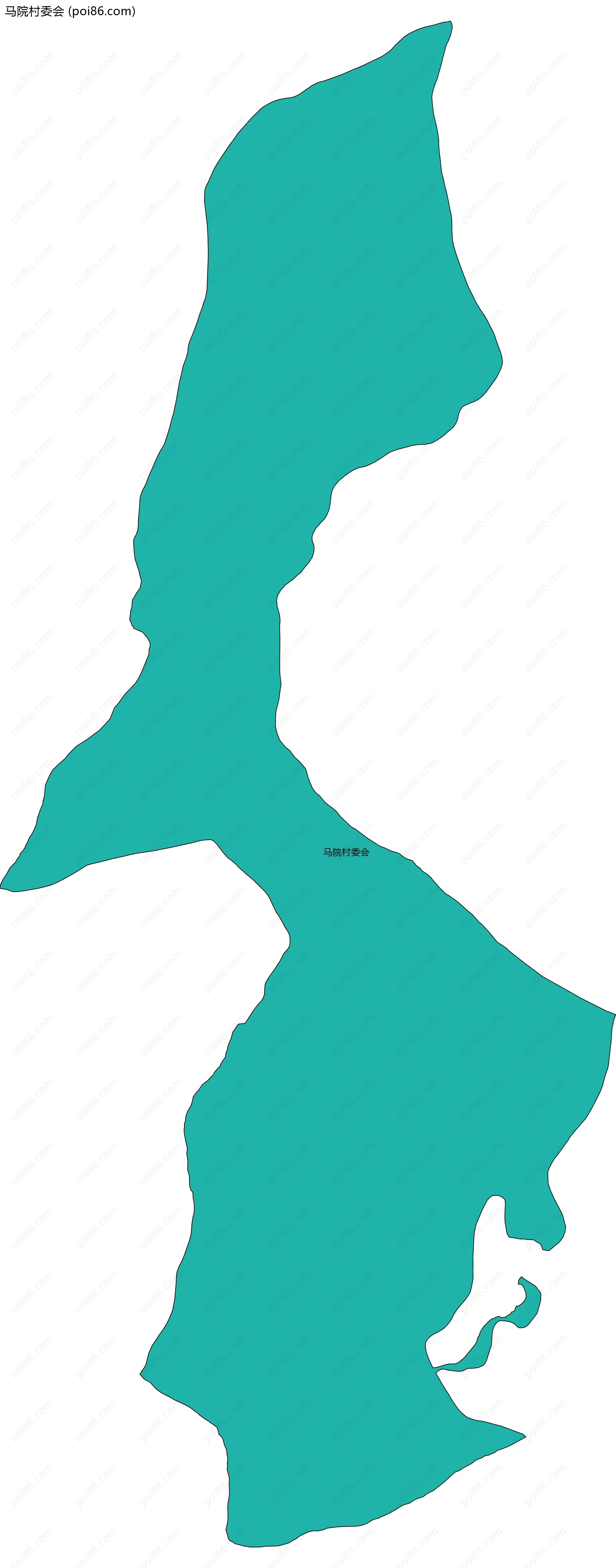 马院村委会边界地图