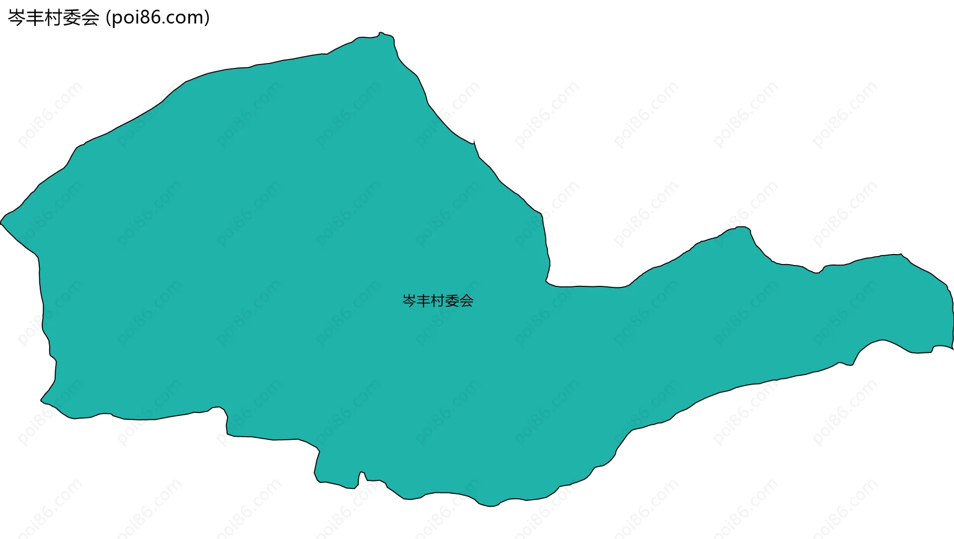 岑丰村委会边界地图