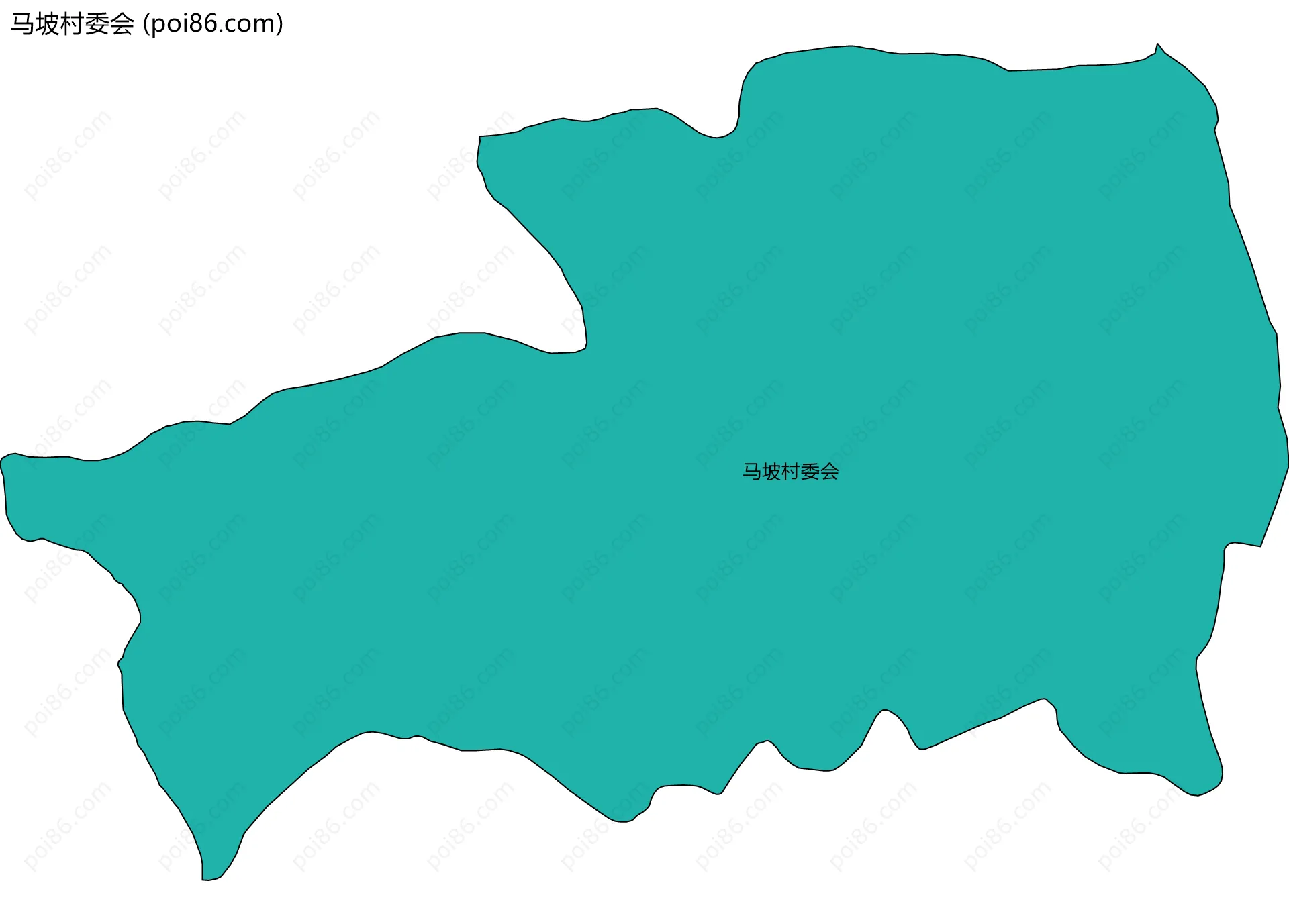 马坡村委会边界地图