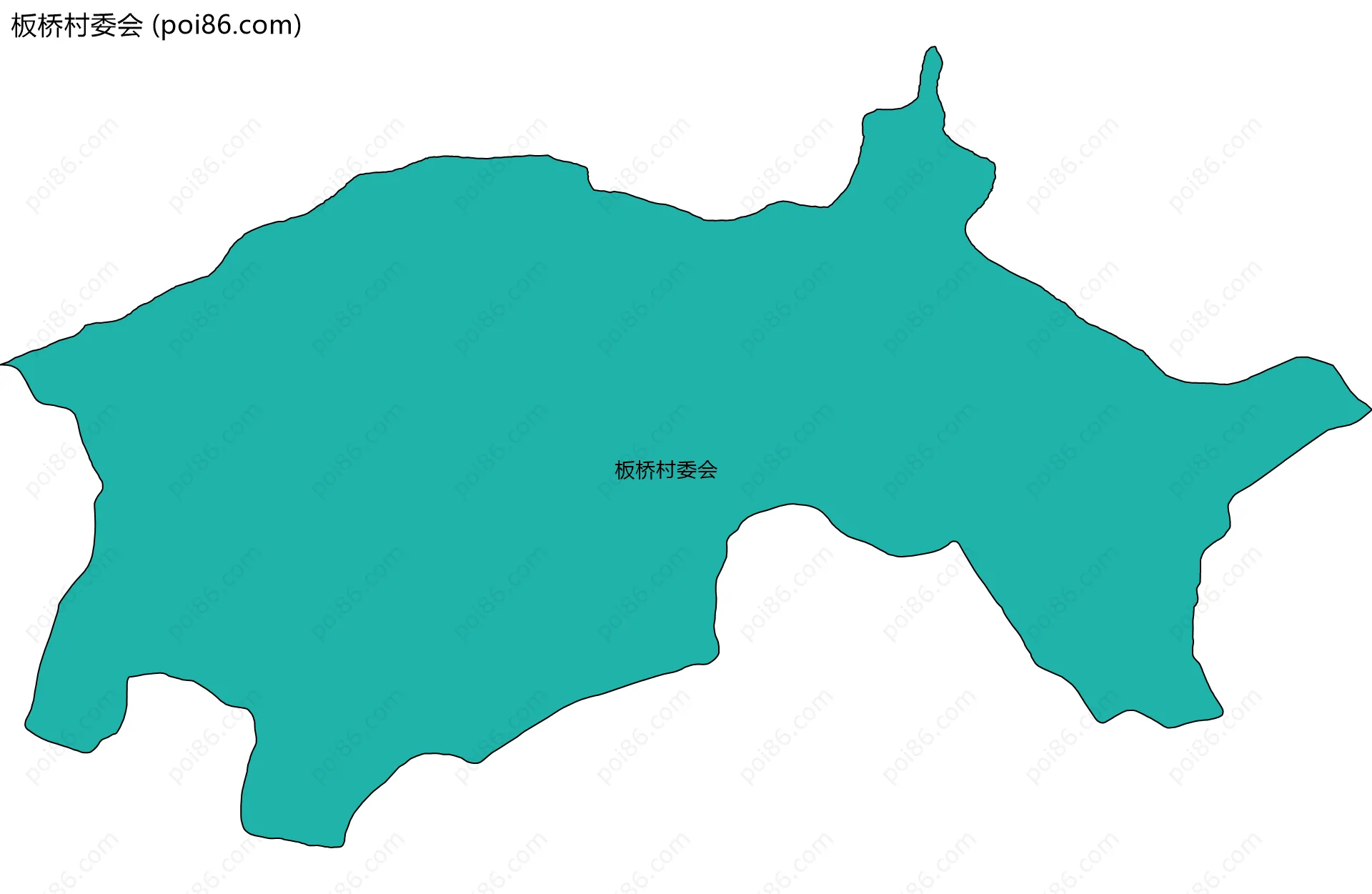 板桥村委会边界地图