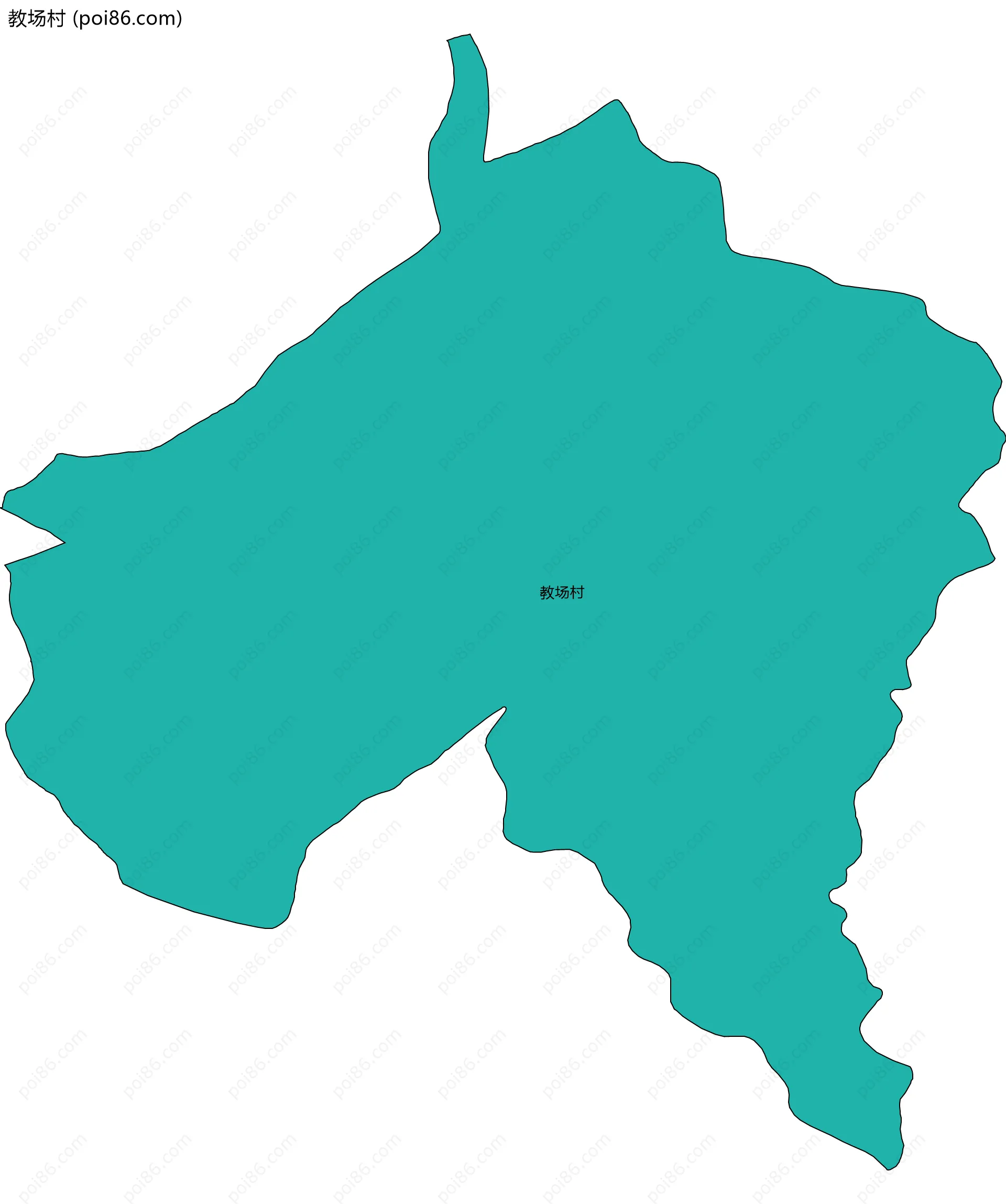 教场村边界地图