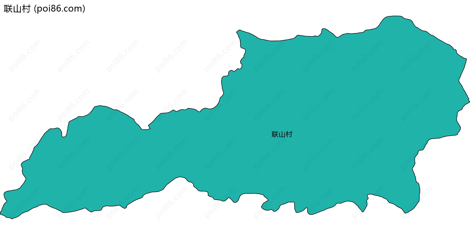 联山村边界地图