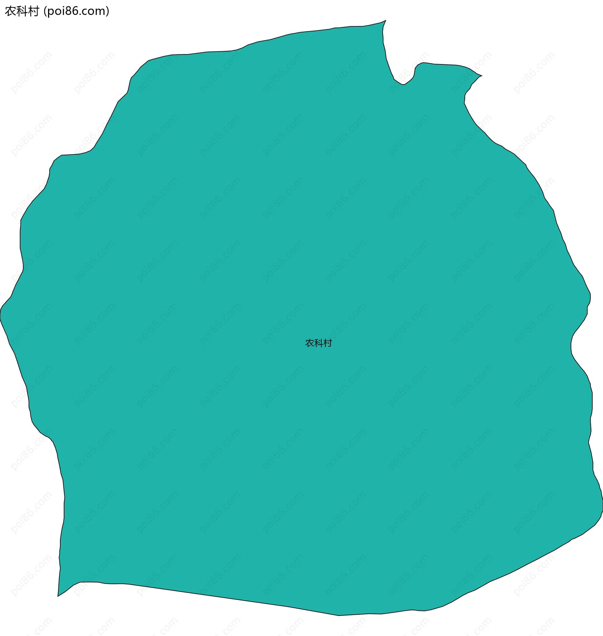 农科村边界地图