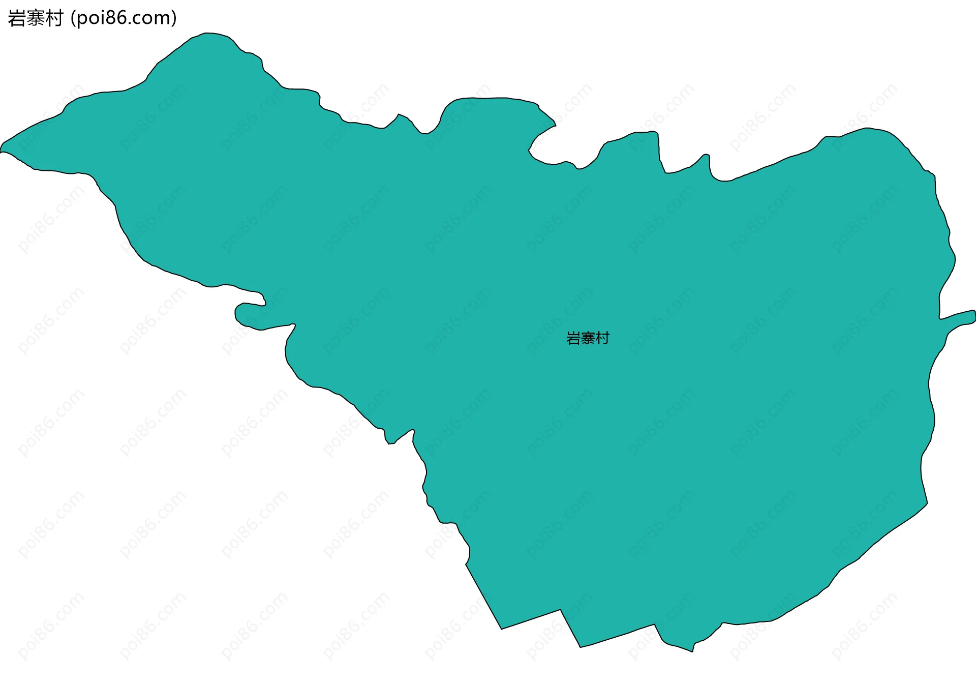 岩寨村边界地图