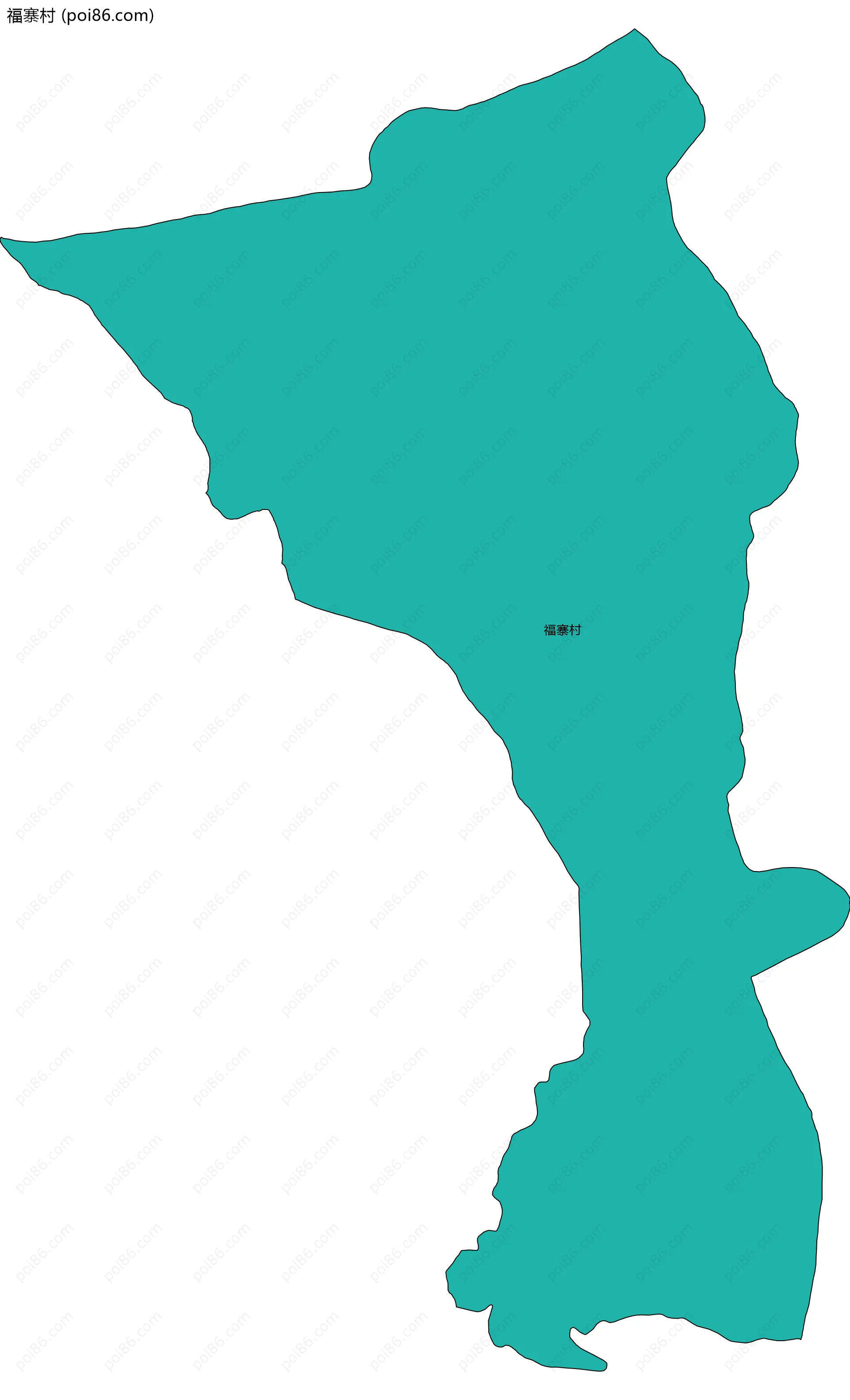 福寨村边界地图