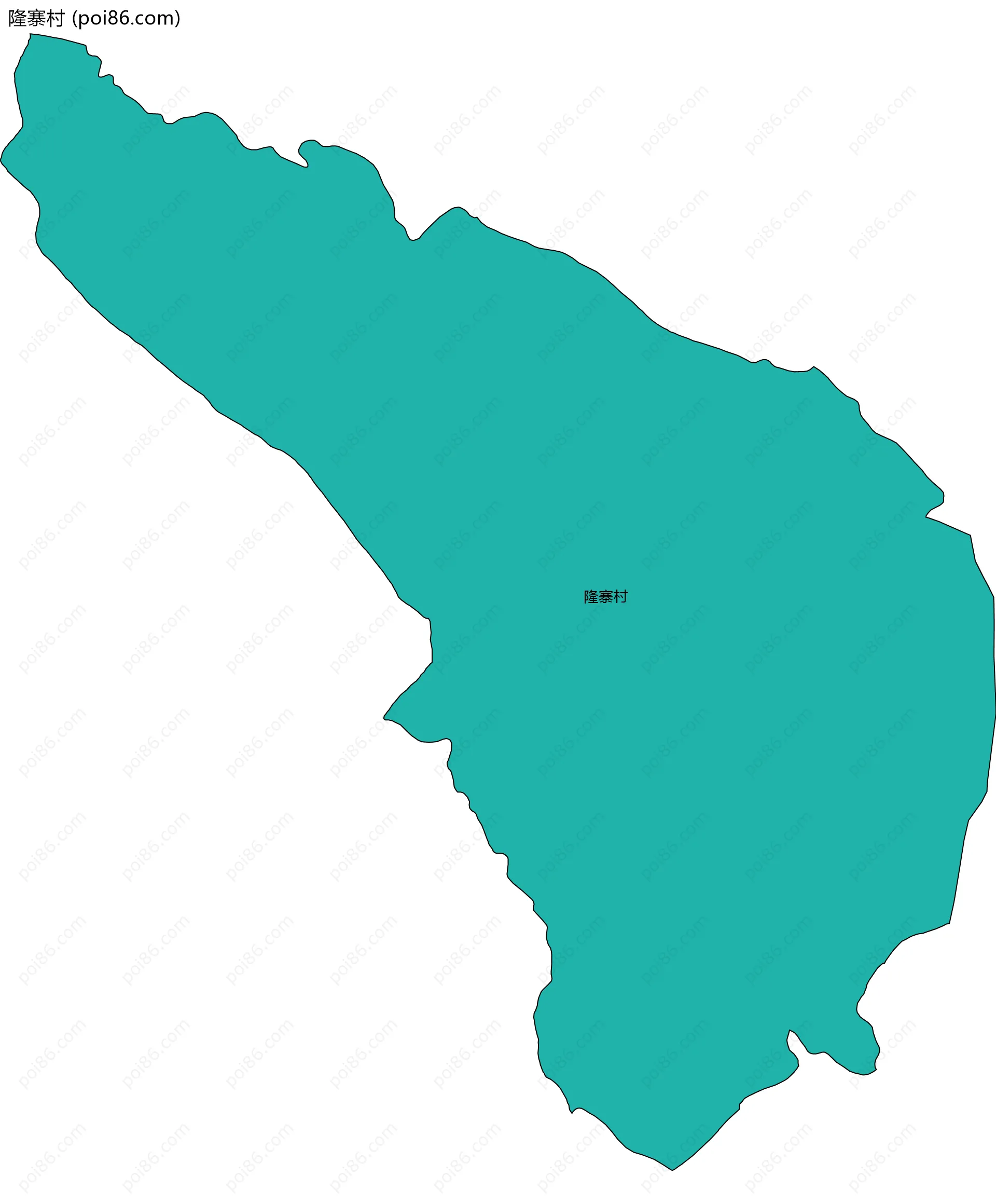 隆寨村边界地图