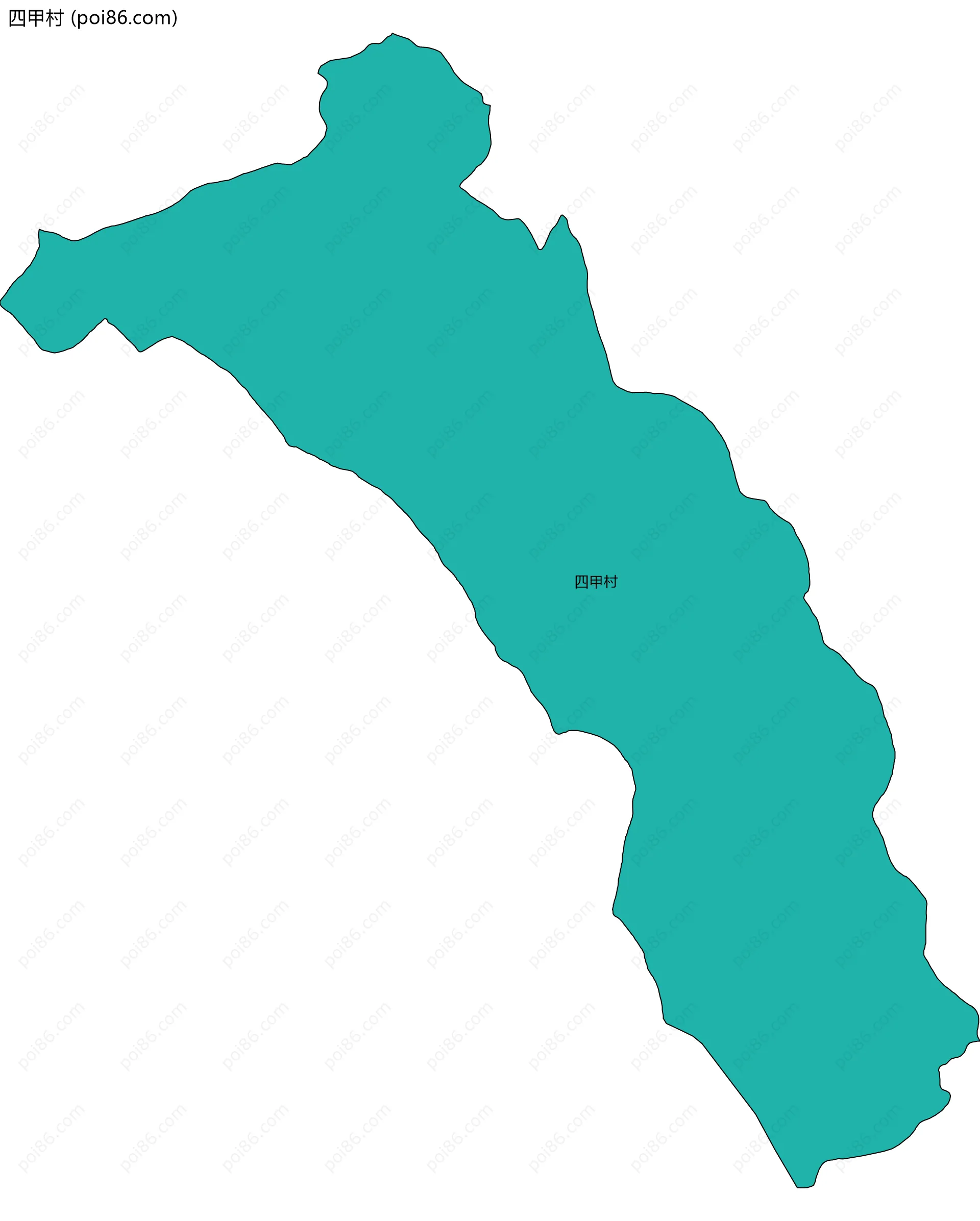 四甲村边界地图