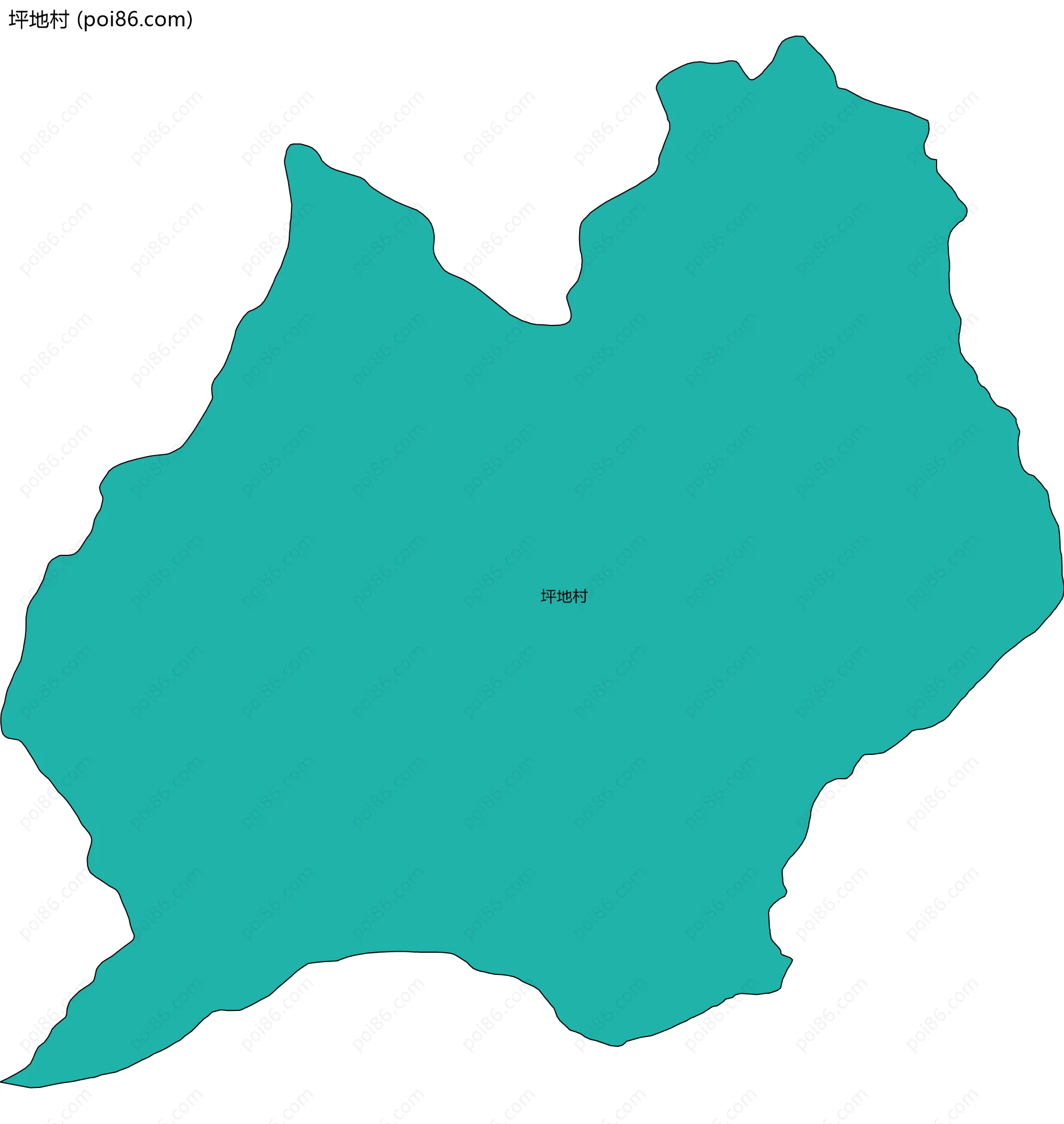 坪地村边界地图