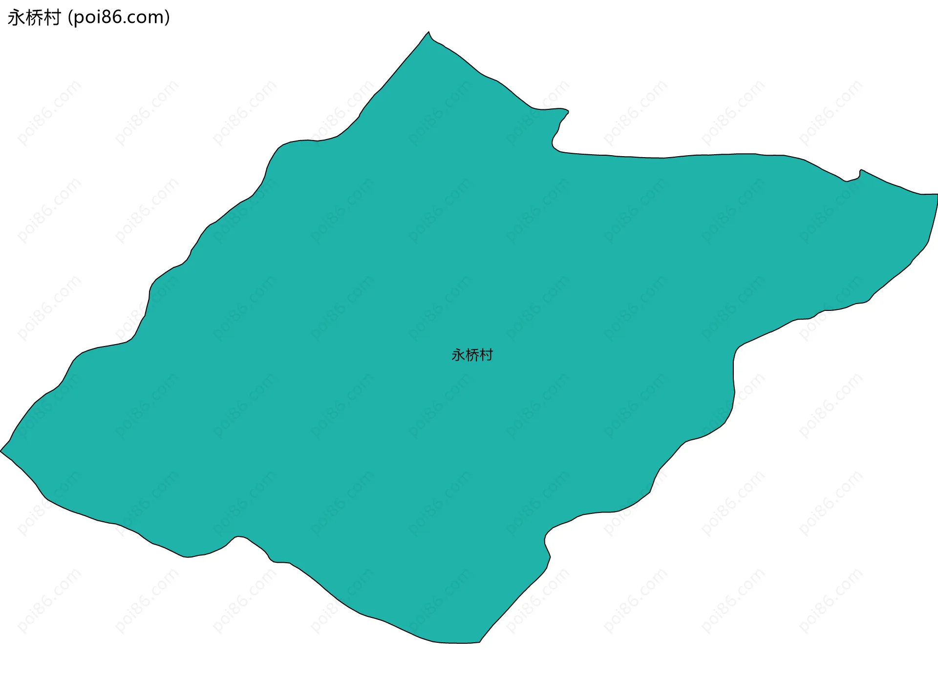永桥村边界地图