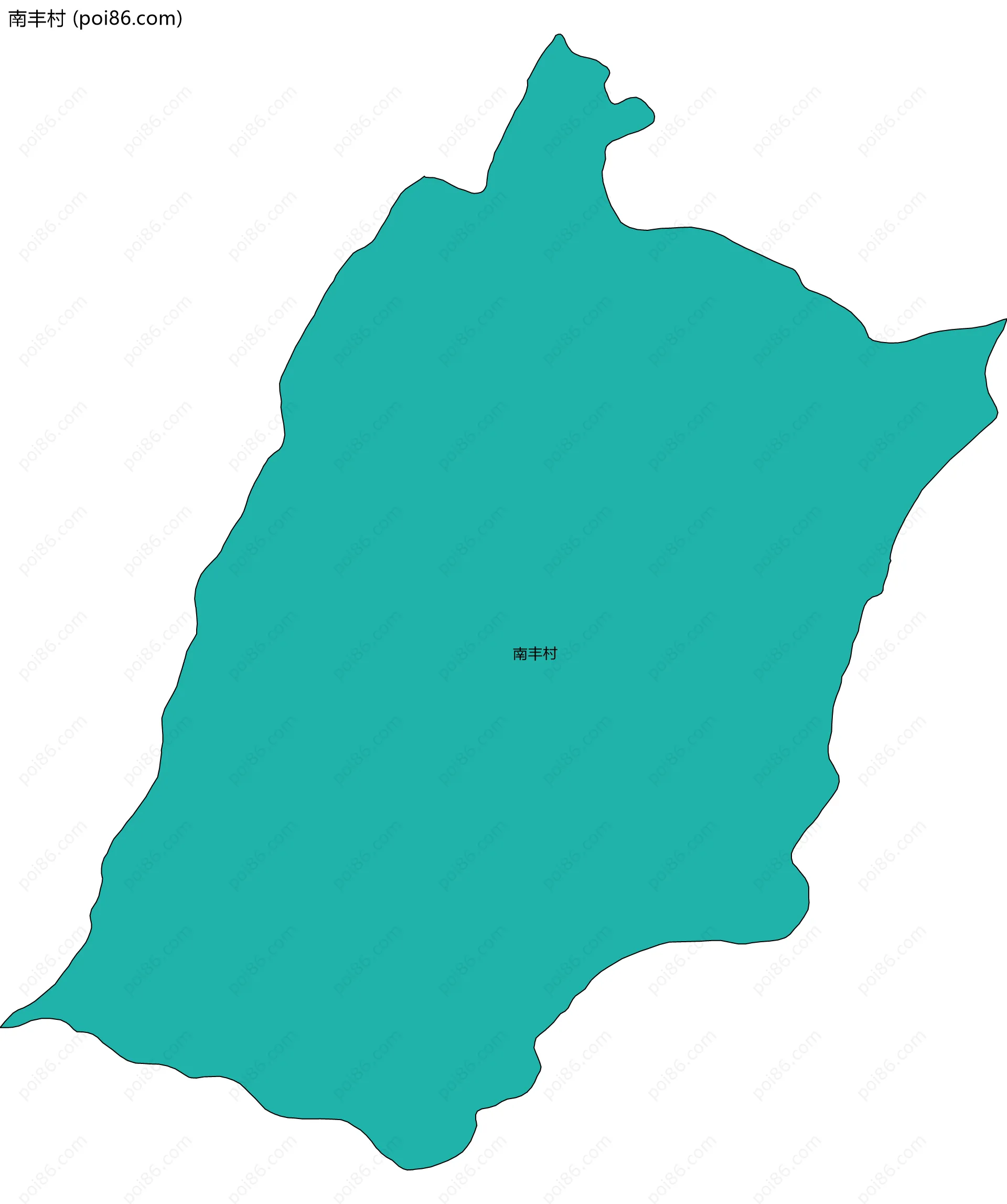 南丰村边界地图
