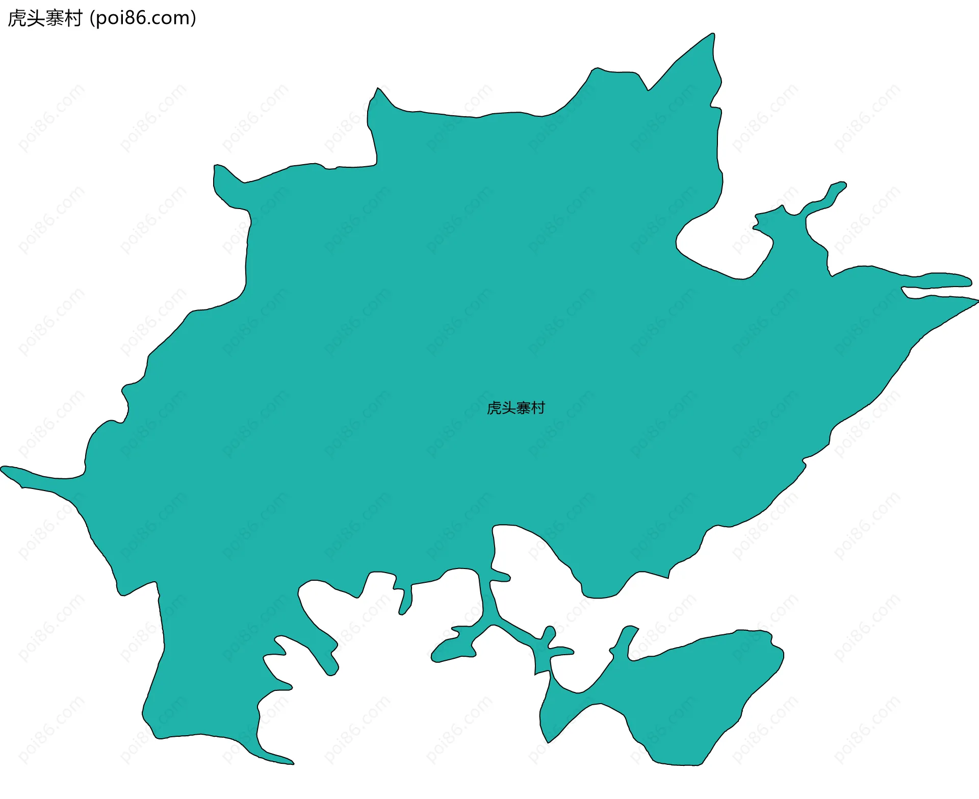 虎头寨村边界地图