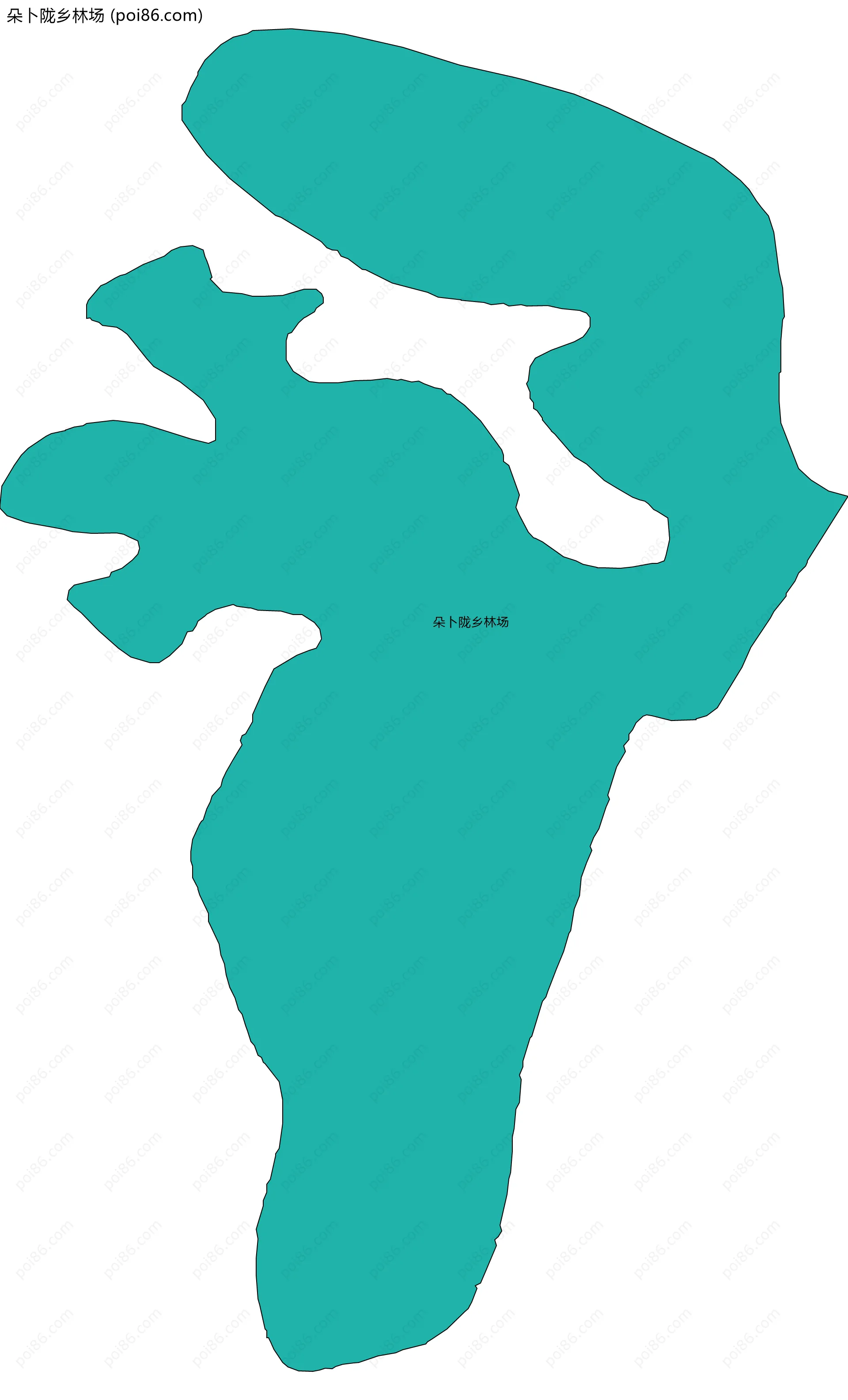 朵卜陇乡林场边界地图