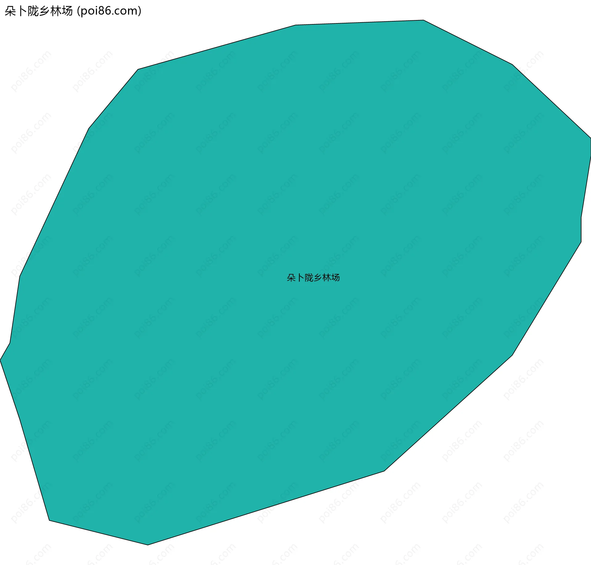 朵卜陇乡林场边界地图