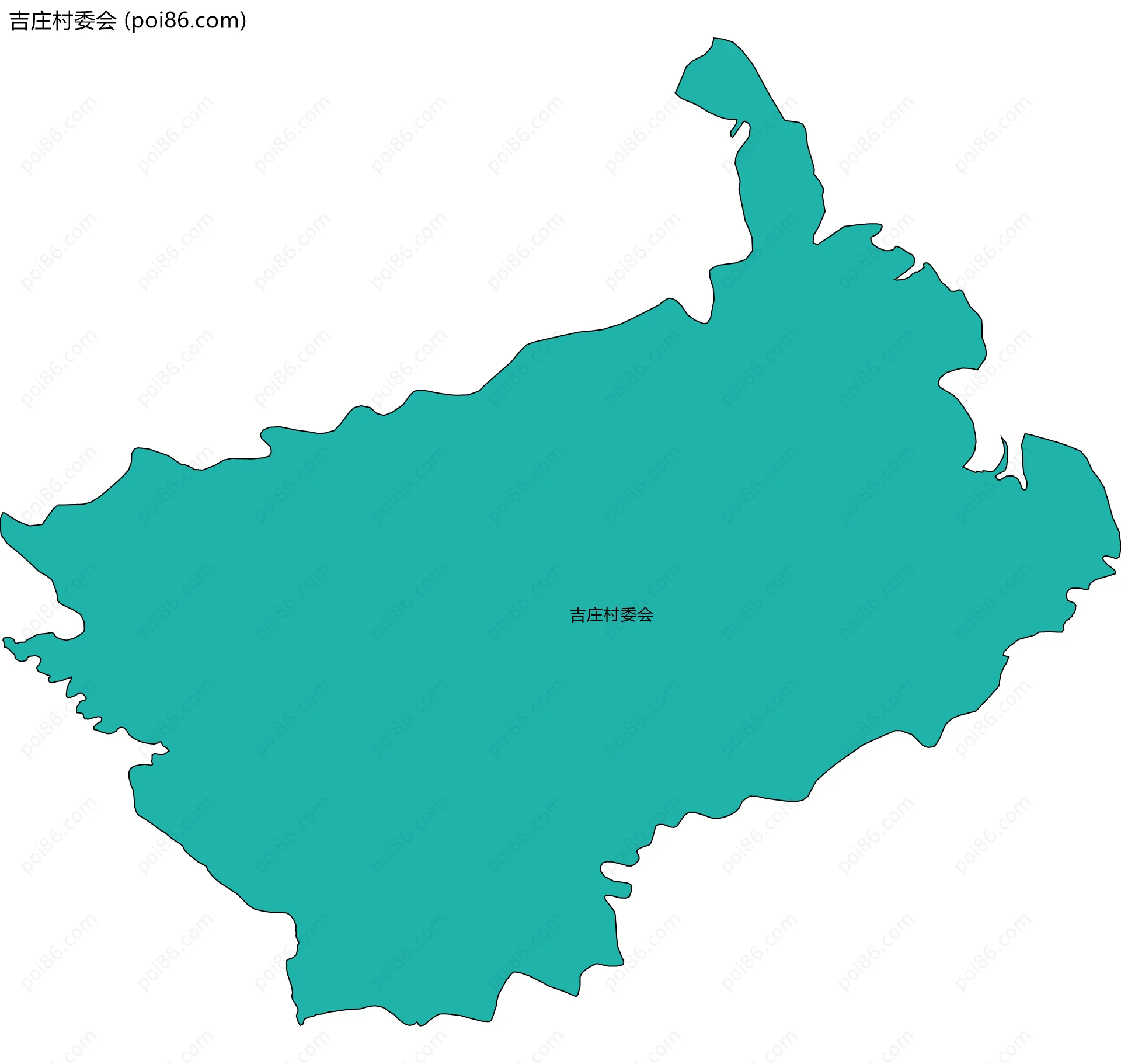 吉庄村委会边界地图