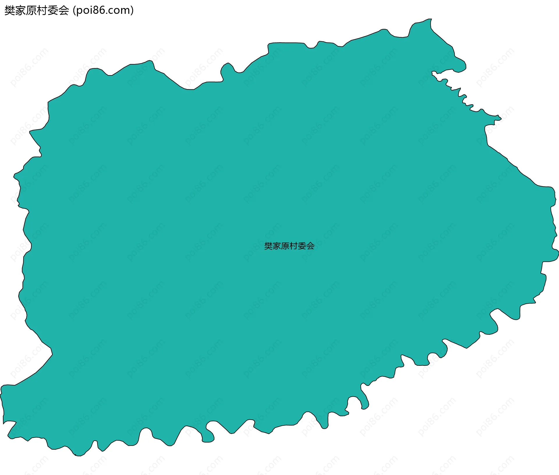 樊家原村委会边界地图